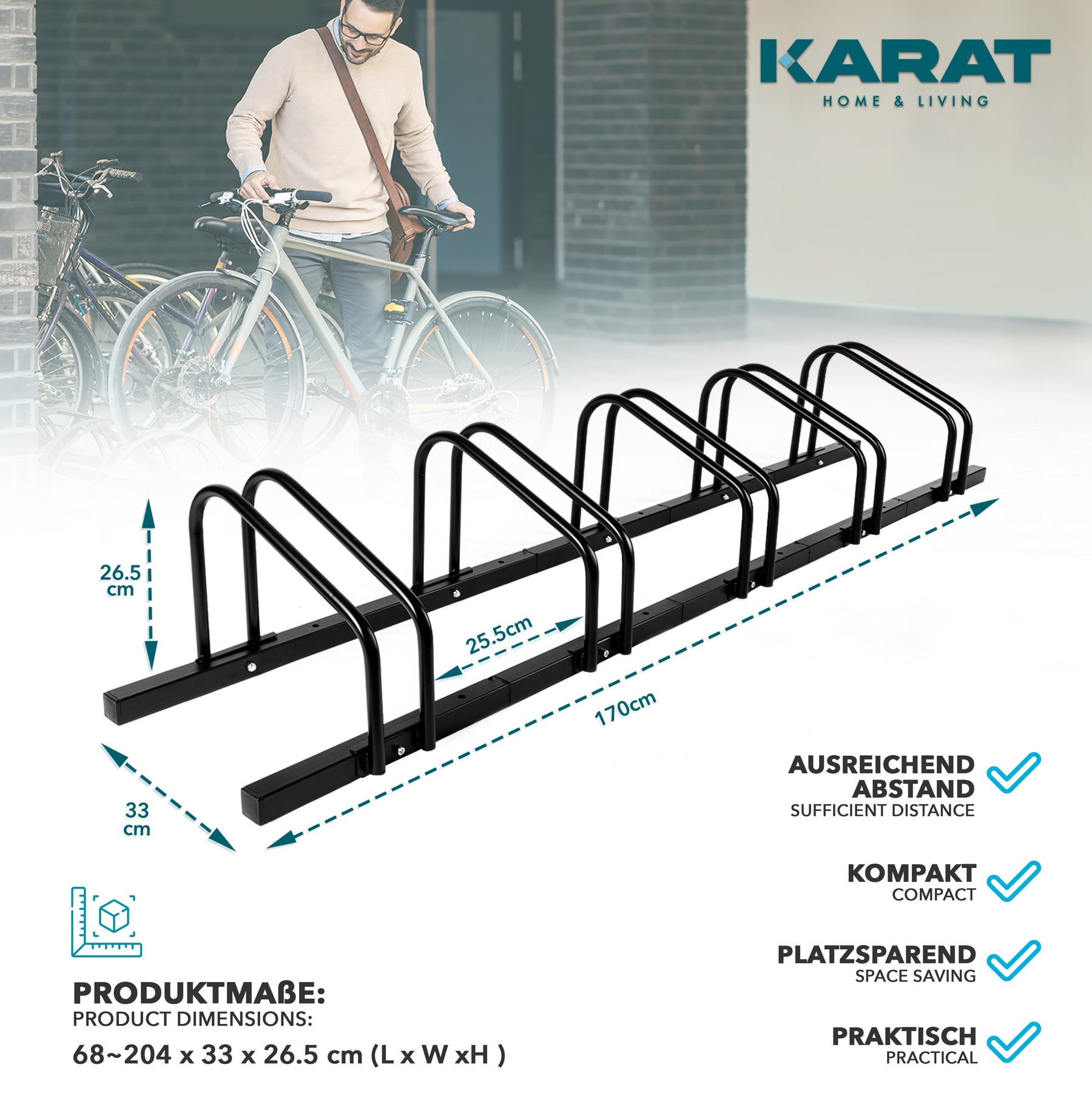 T1_fd-30703 | Noir | Pour 5 vélos