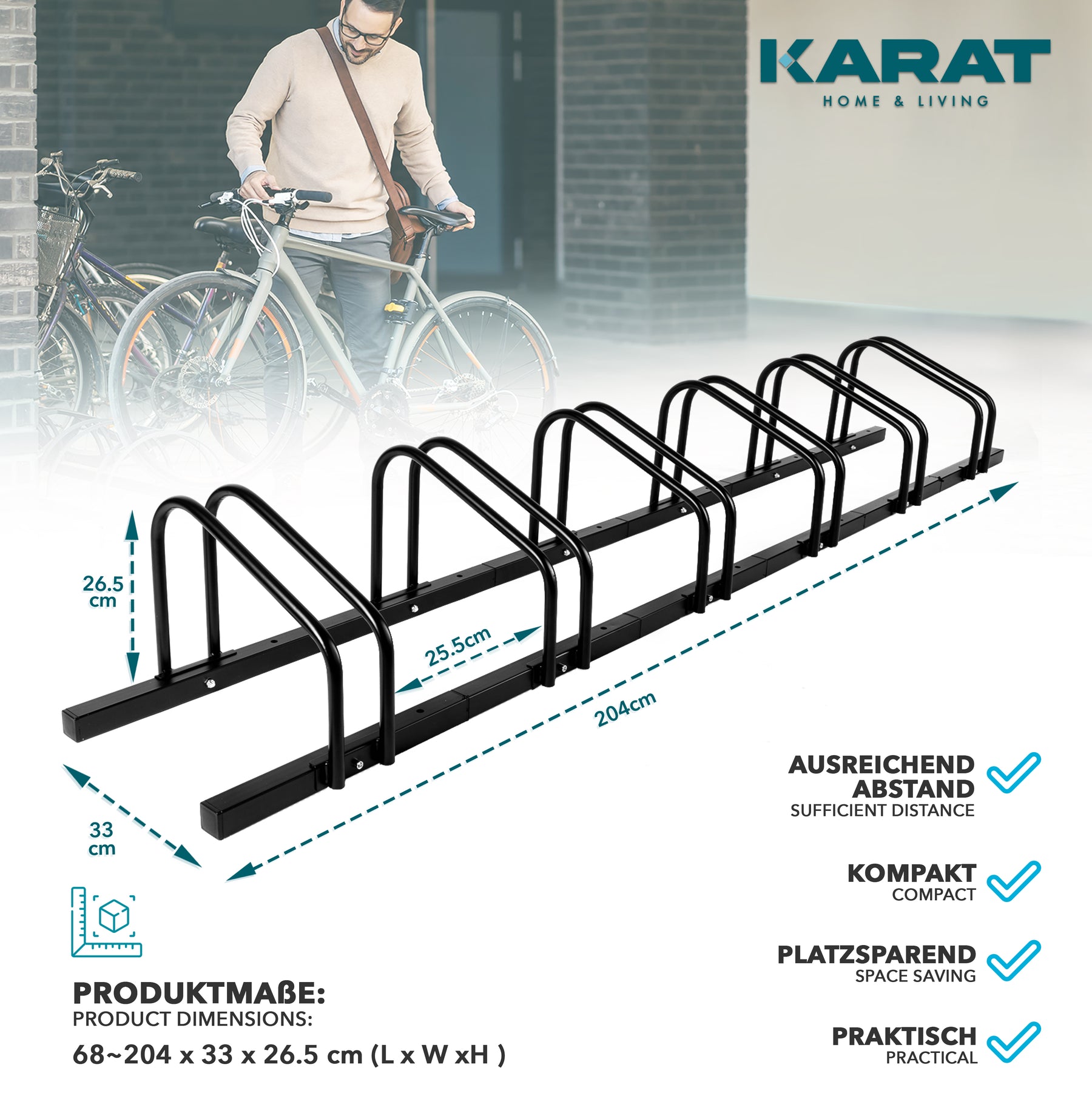 T1_fd-30704 | Noir | Pour 6 vélos