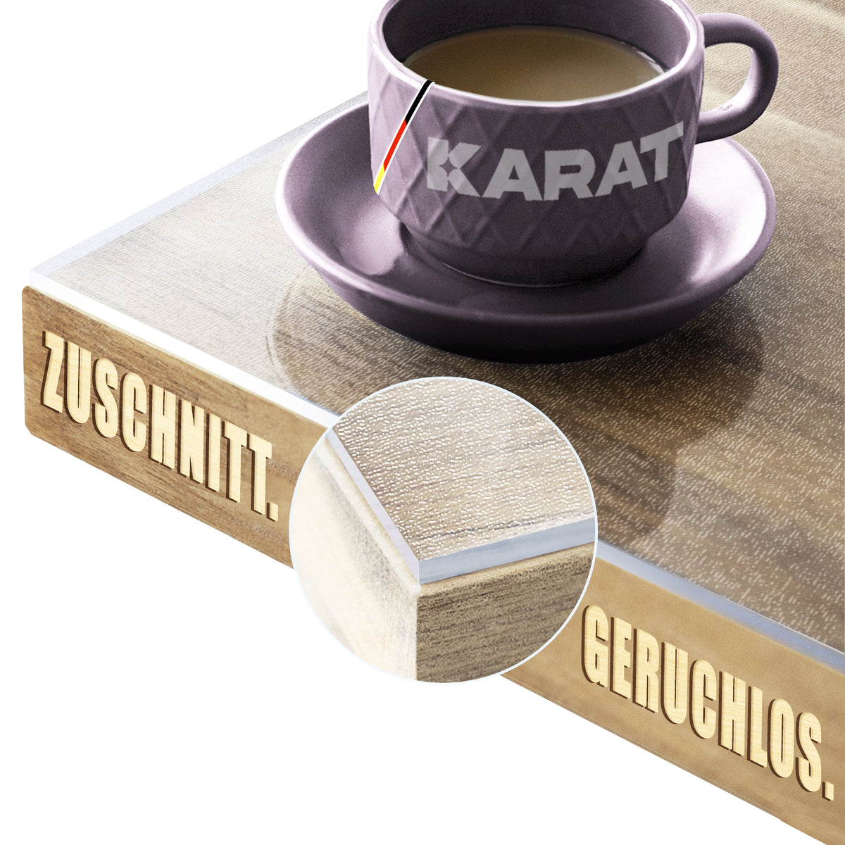 Film de protection transparent mat pour table, coupe droite | Imperial | Film de protection antidérapant et imperméable pour tables | Découpe sur mesure personnalisée