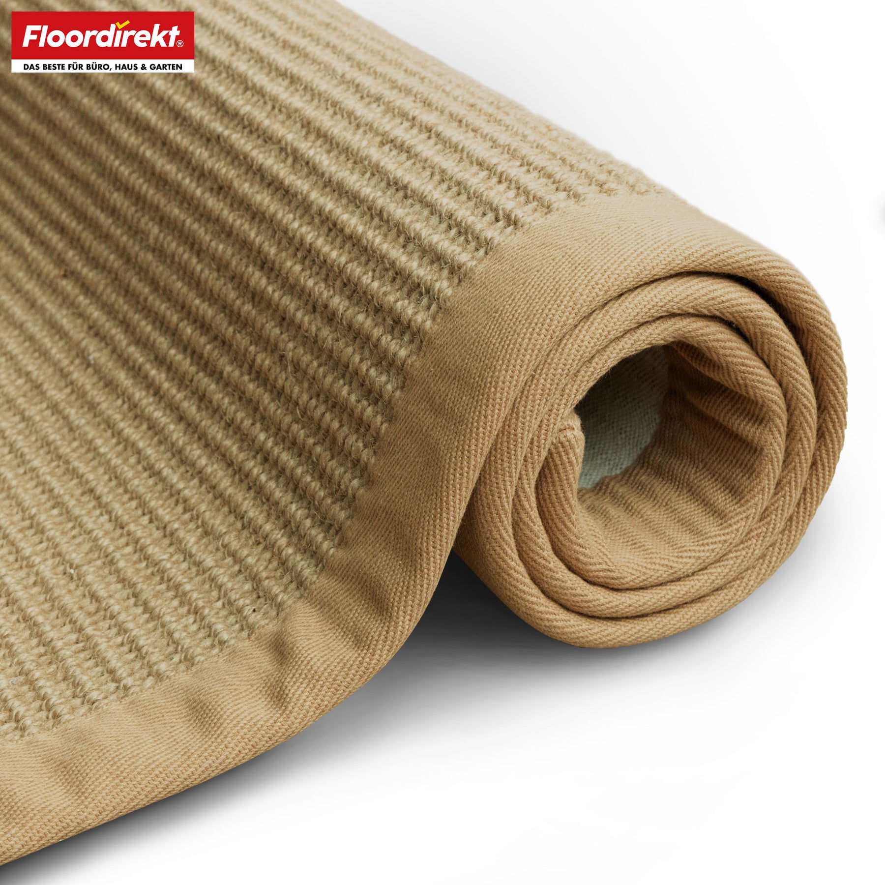 Tapis de jute | Bombay | Avec dos antidérapant & bordure en coton | Dans de nombreuses tailles