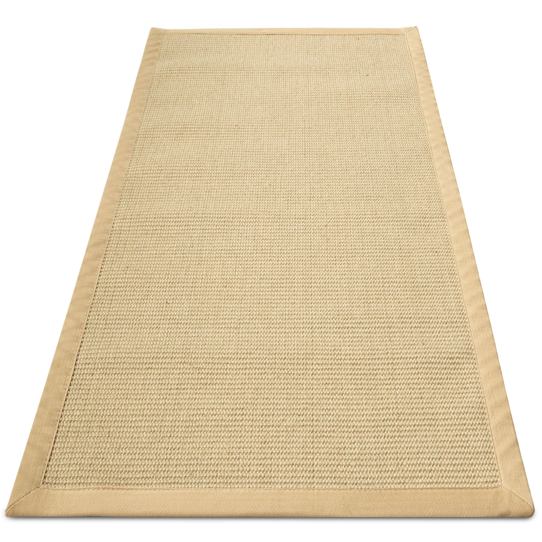 Tapis en sisal | Mumbai | tapis en fibres naturelles avec bordure en coton | disponible en différentes tailles