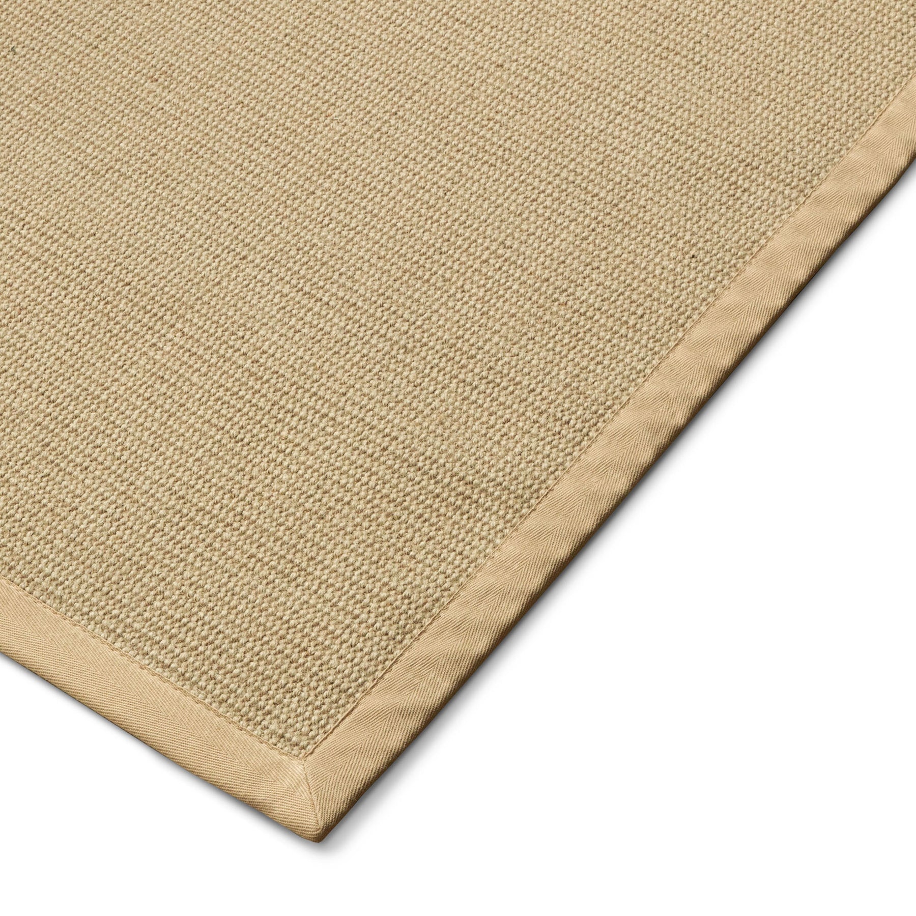 Tapis en sisal | Mumbai | tapis en fibres naturelles avec bordure en coton | disponible en différentes tailles