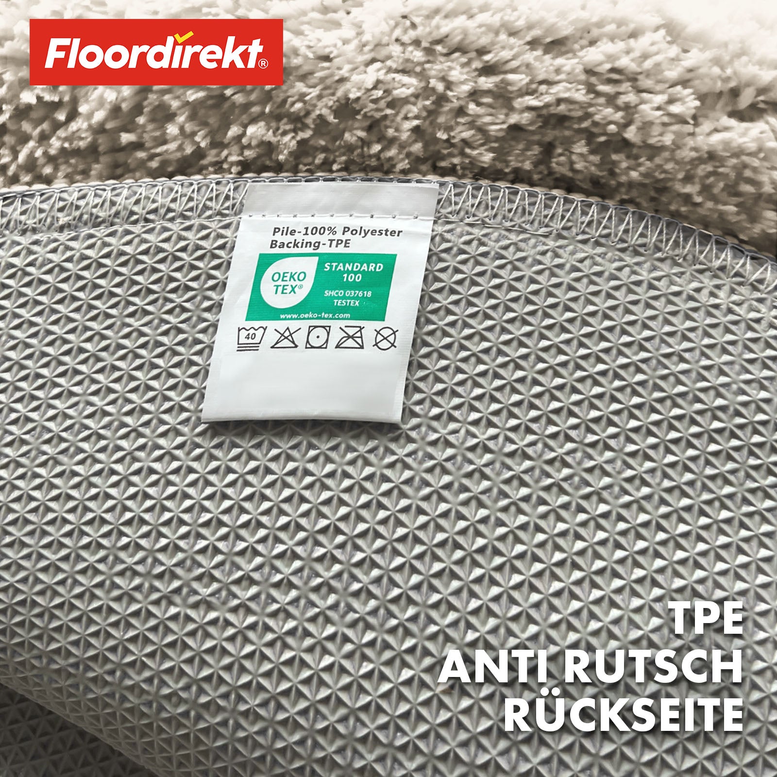 Tapis de bain | Sky | Tapis de bain rond | Confort dense et moelleux pour votre maison