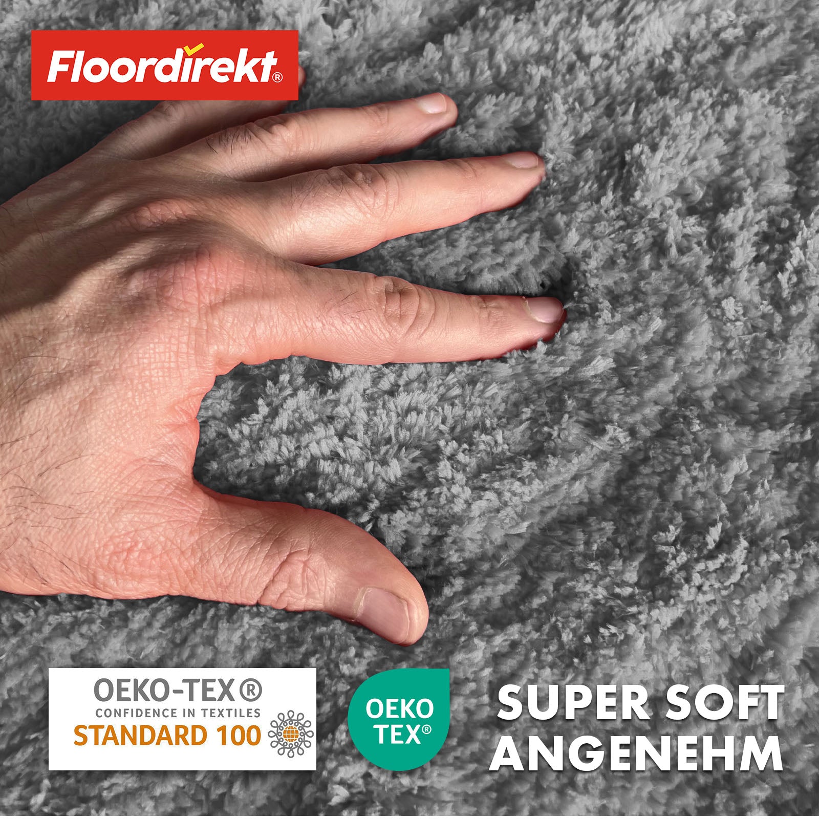 Tapis de bain | Sky | Tapis de bain rond | Confort dense et moelleux pour votre maison