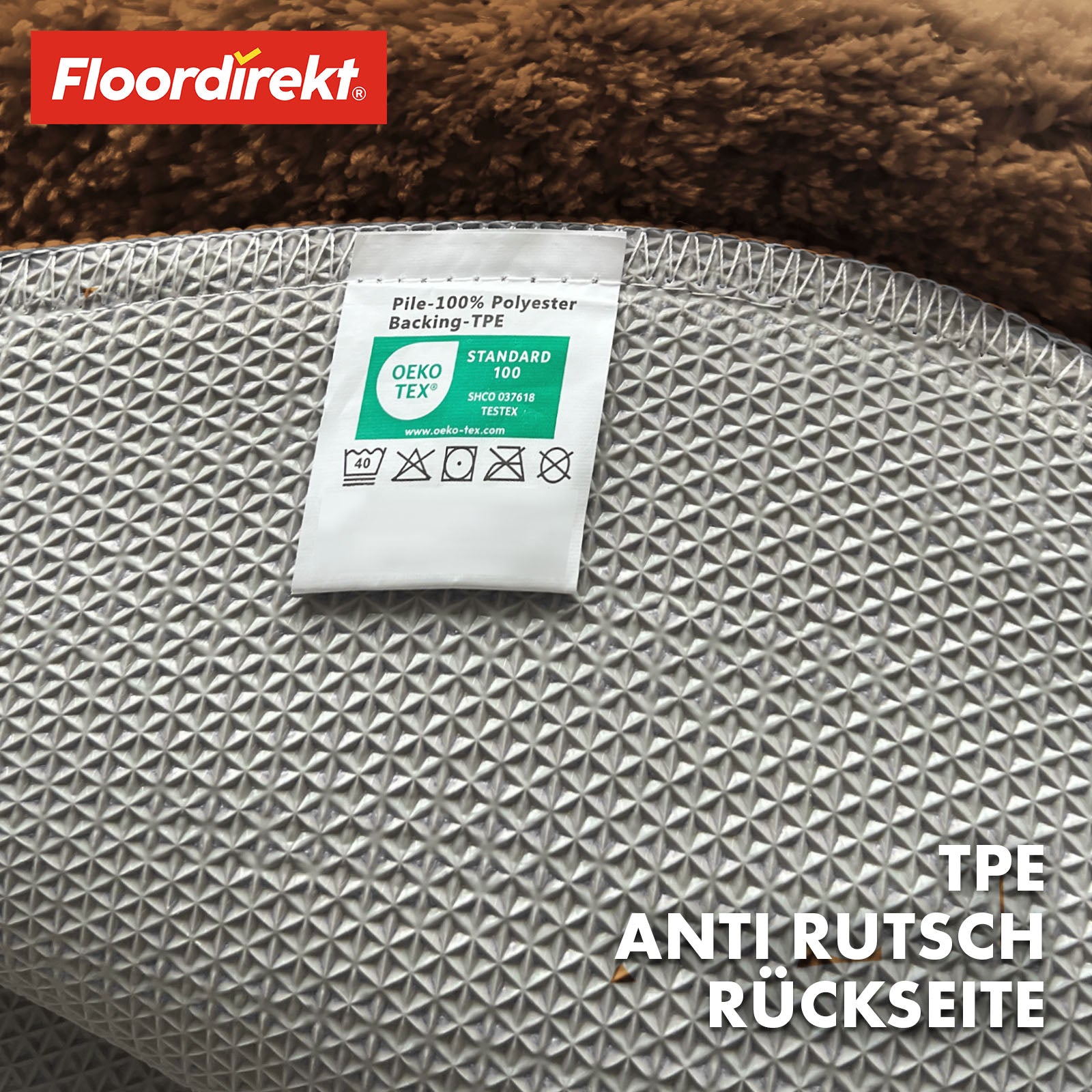 Tapis de bain | Sky | Tapis de bain rond | Confort dense et moelleux pour votre maison