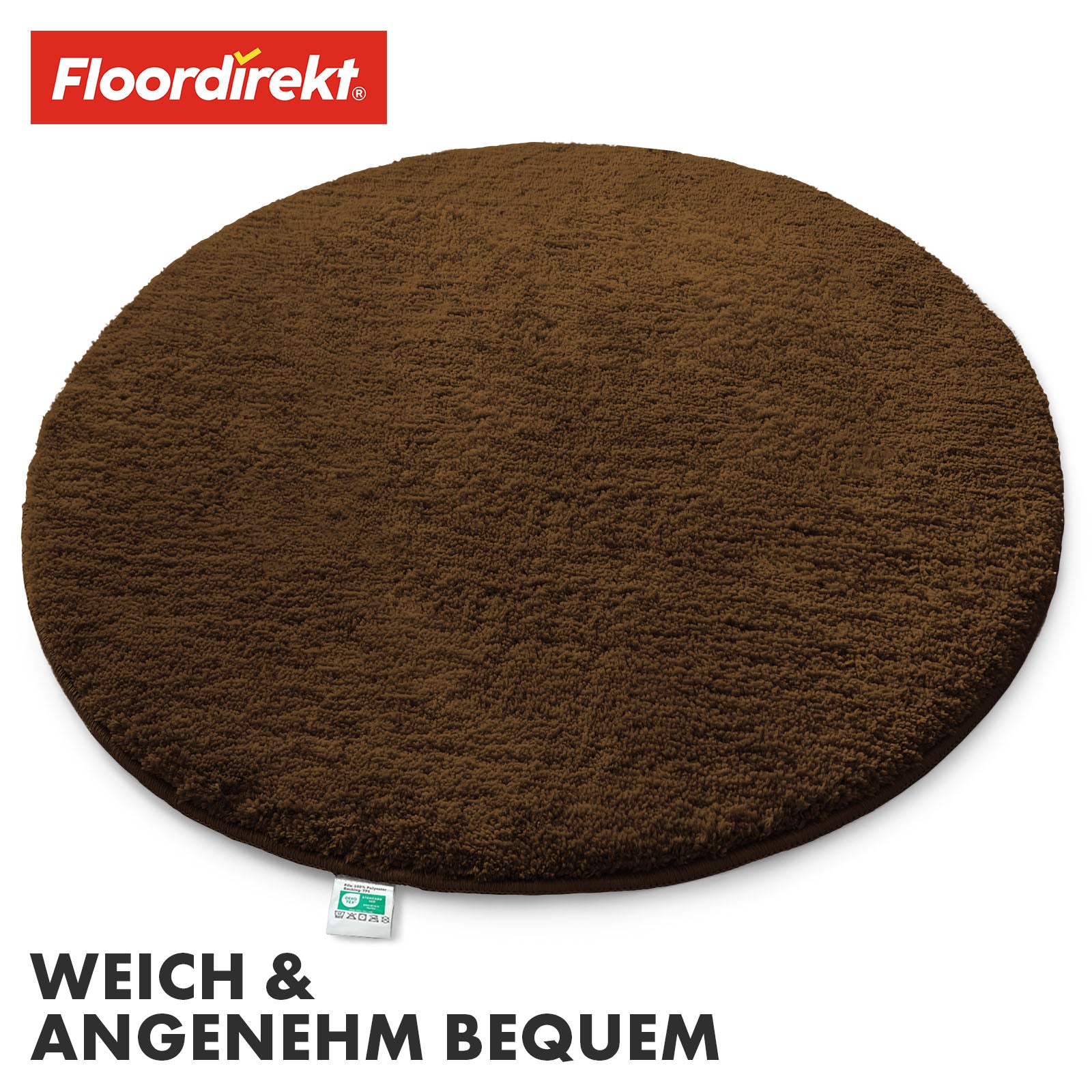 Tapis de bain | Sky | Tapis de bain rond | Confort dense et moelleux pour votre maison
