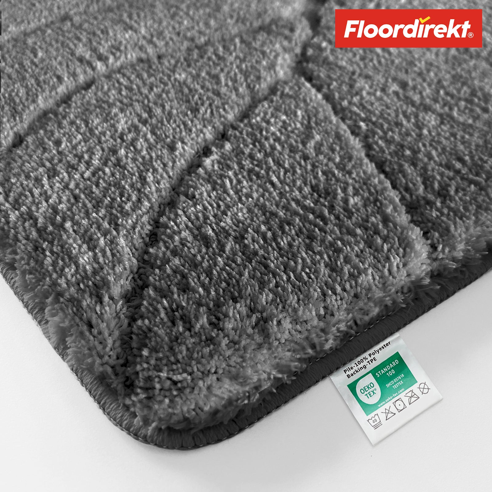 Tapis de bain | Maris | Tapis de bain moelleux avec structure en feuilles | Disponible en différentes couleurs et tailles