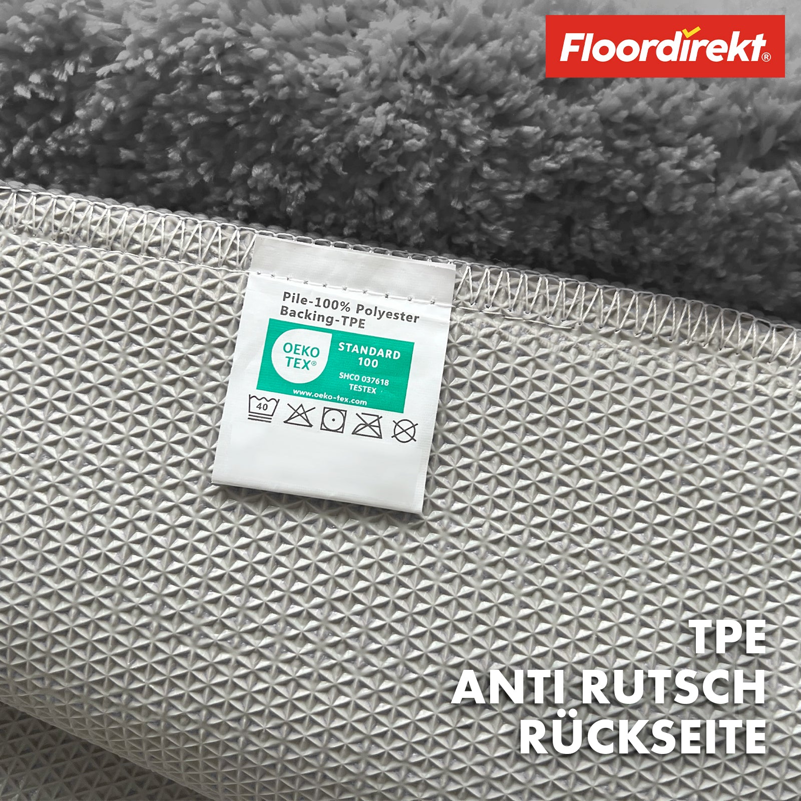 Tapis de bain | Maris | Tapis de bain moelleux avec structure en feuilles | Disponible en différentes couleurs et tailles