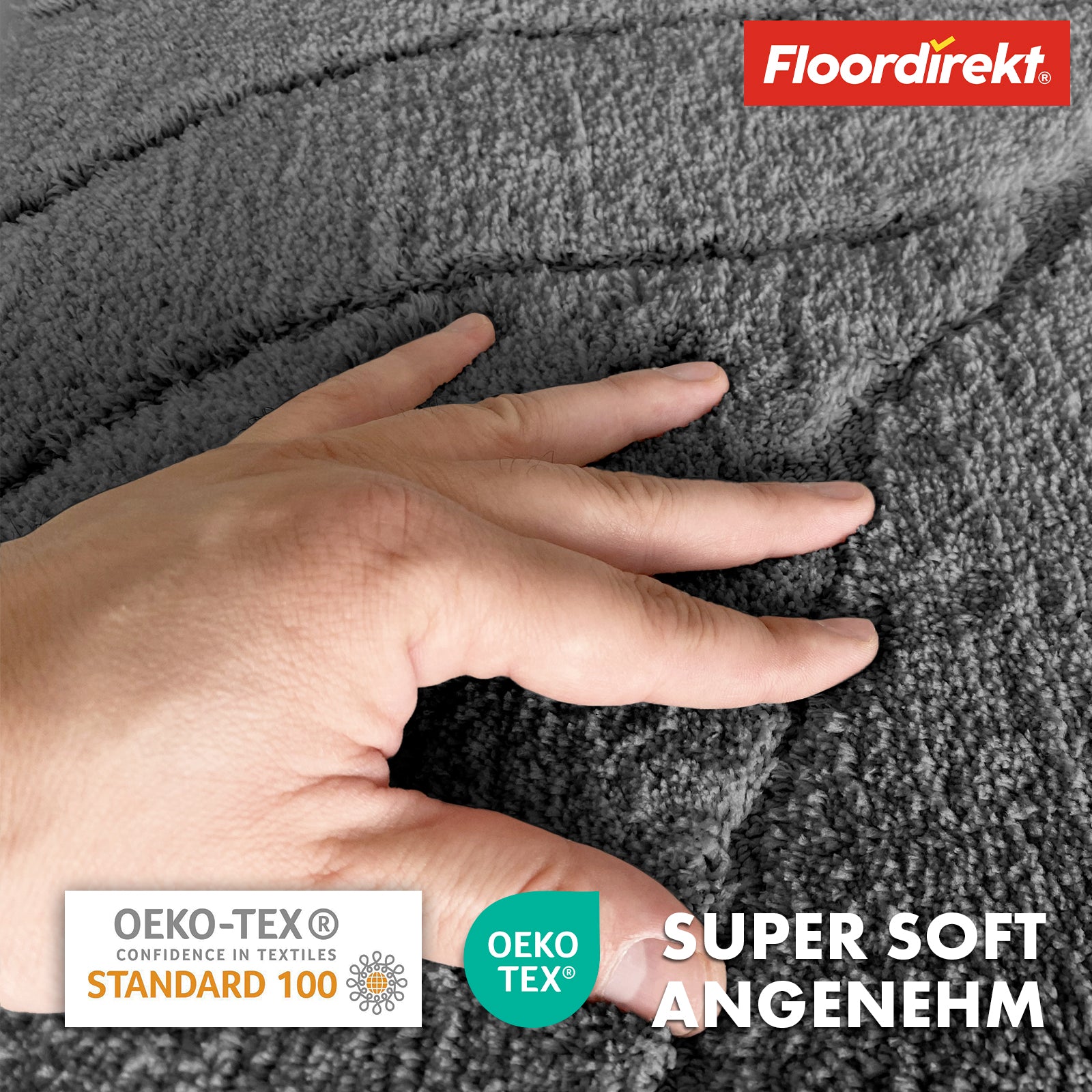 Tapis de bain | Maris | Tapis de bain moelleux avec structure en feuilles | Disponible en différentes couleurs et tailles