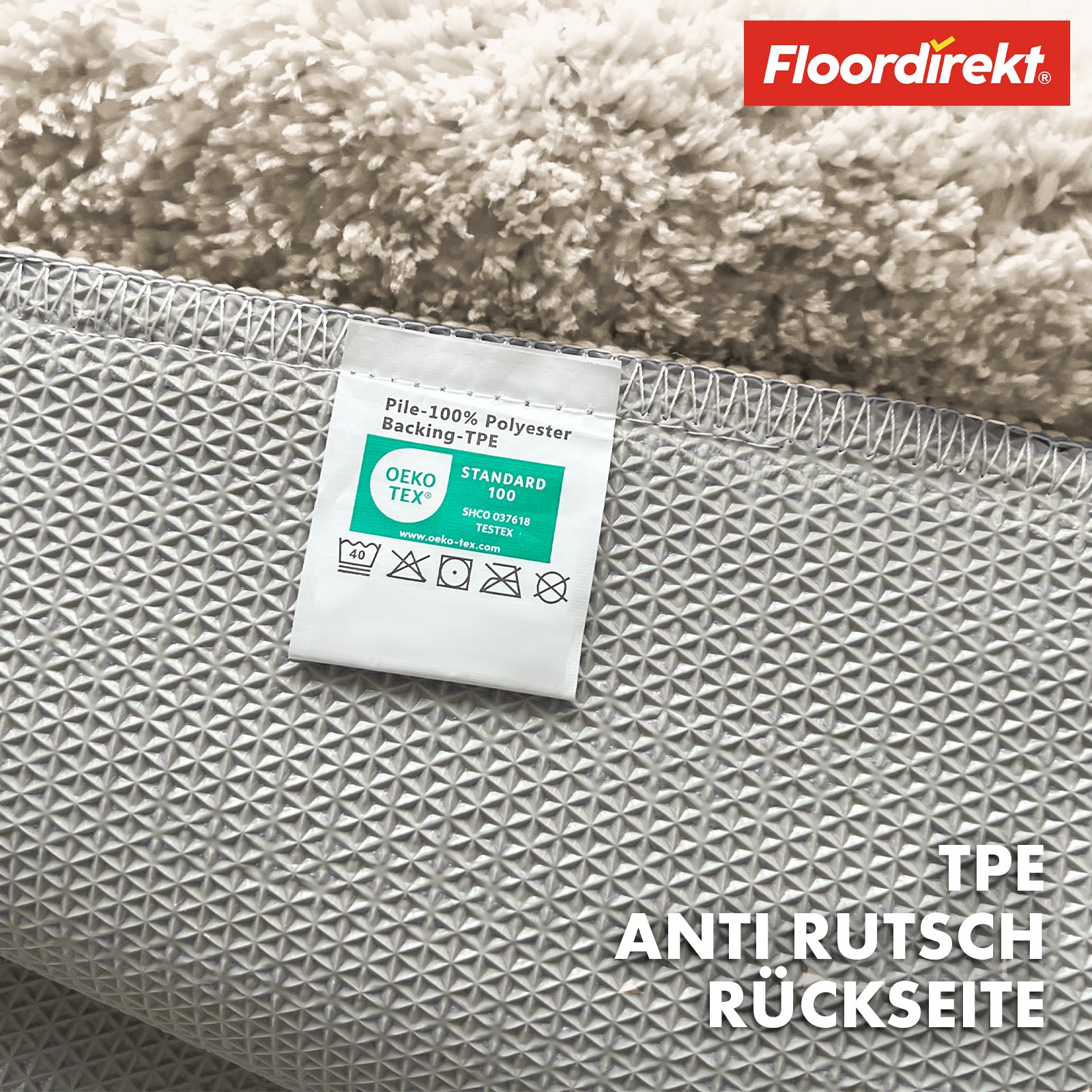 Tapis de bain | Maris | Tapis de bain moelleux avec structure en feuilles | Disponible en différentes couleurs et tailles