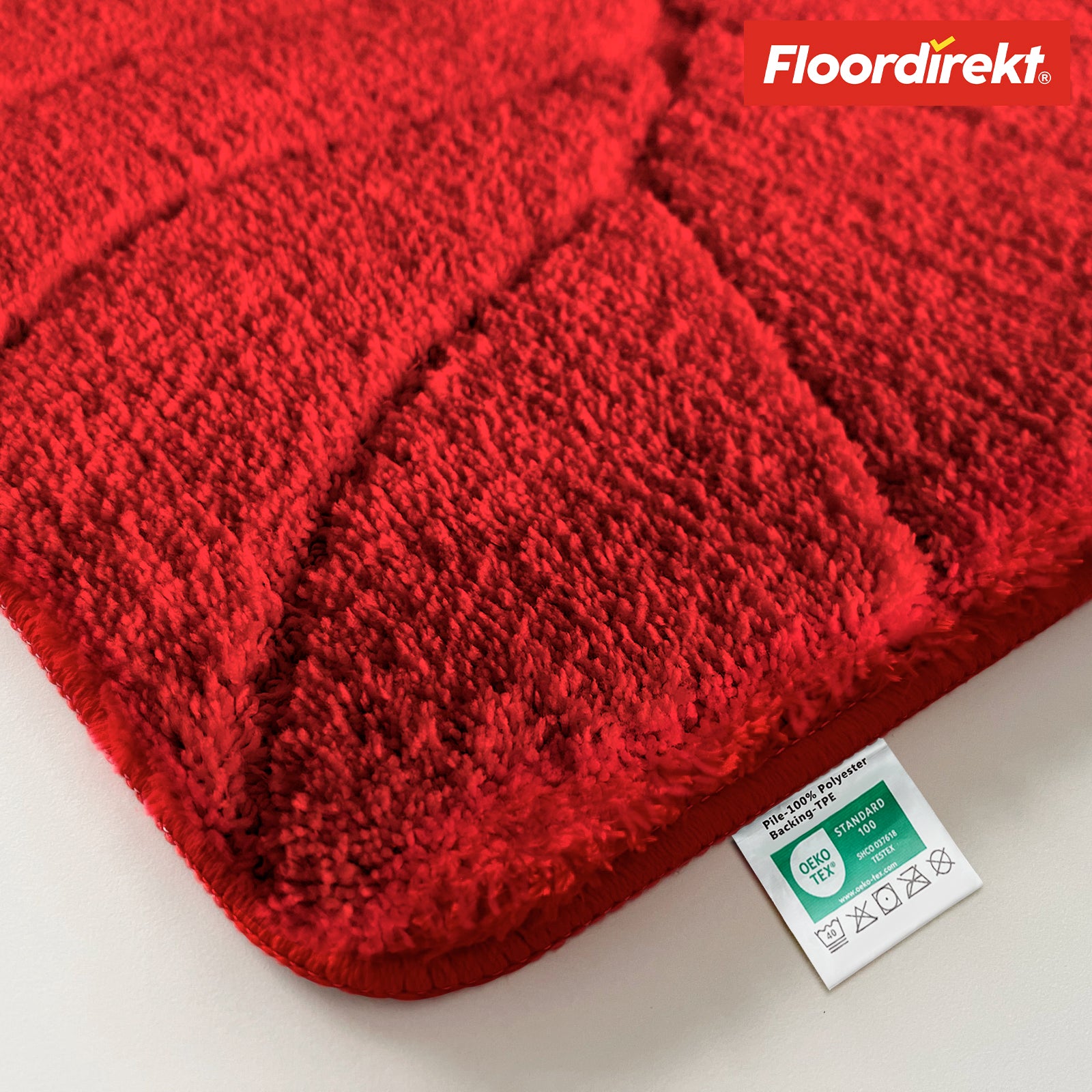 Tapis de bain | Maris | Tapis de bain moelleux avec structure en feuilles | Disponible en différentes couleurs et tailles