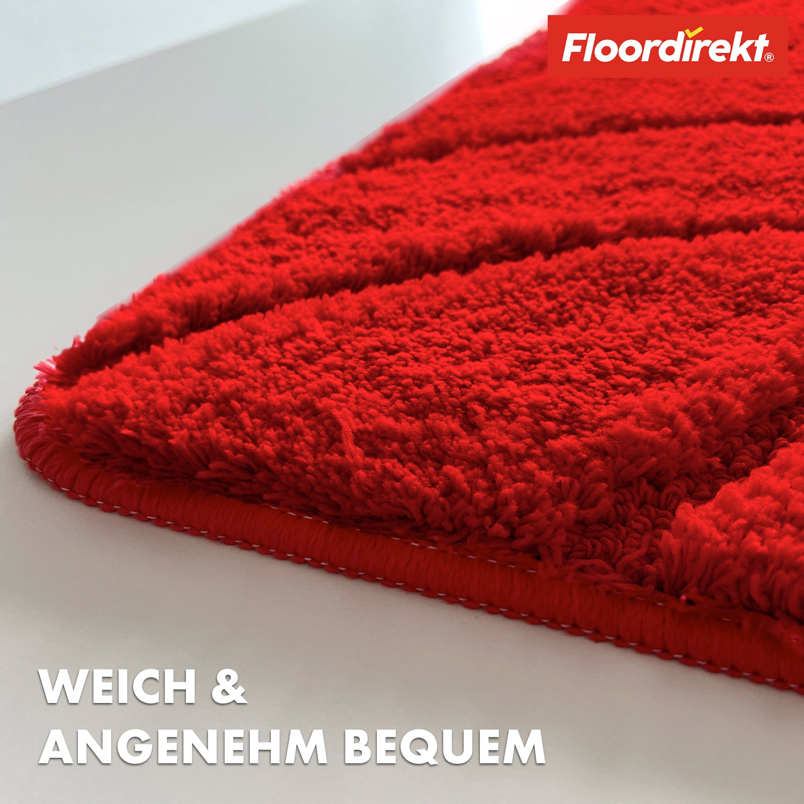 Tapis de bain | Maris | Tapis de bain moelleux avec structure en feuilles | Disponible en différentes couleurs et tailles