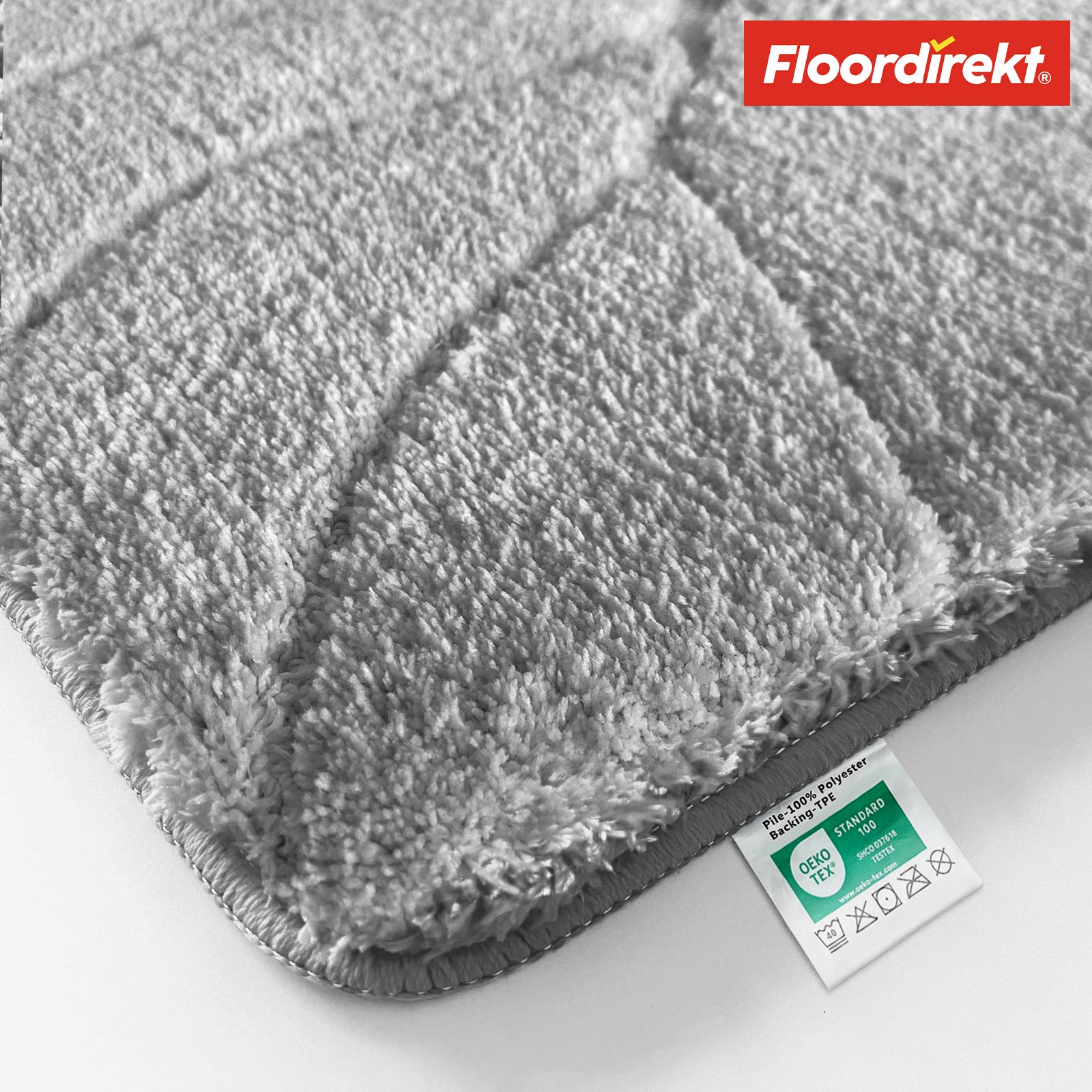 Tapis de bain | Maris | Tapis de bain moelleux avec structure en feuilles | Disponible en différentes couleurs et tailles