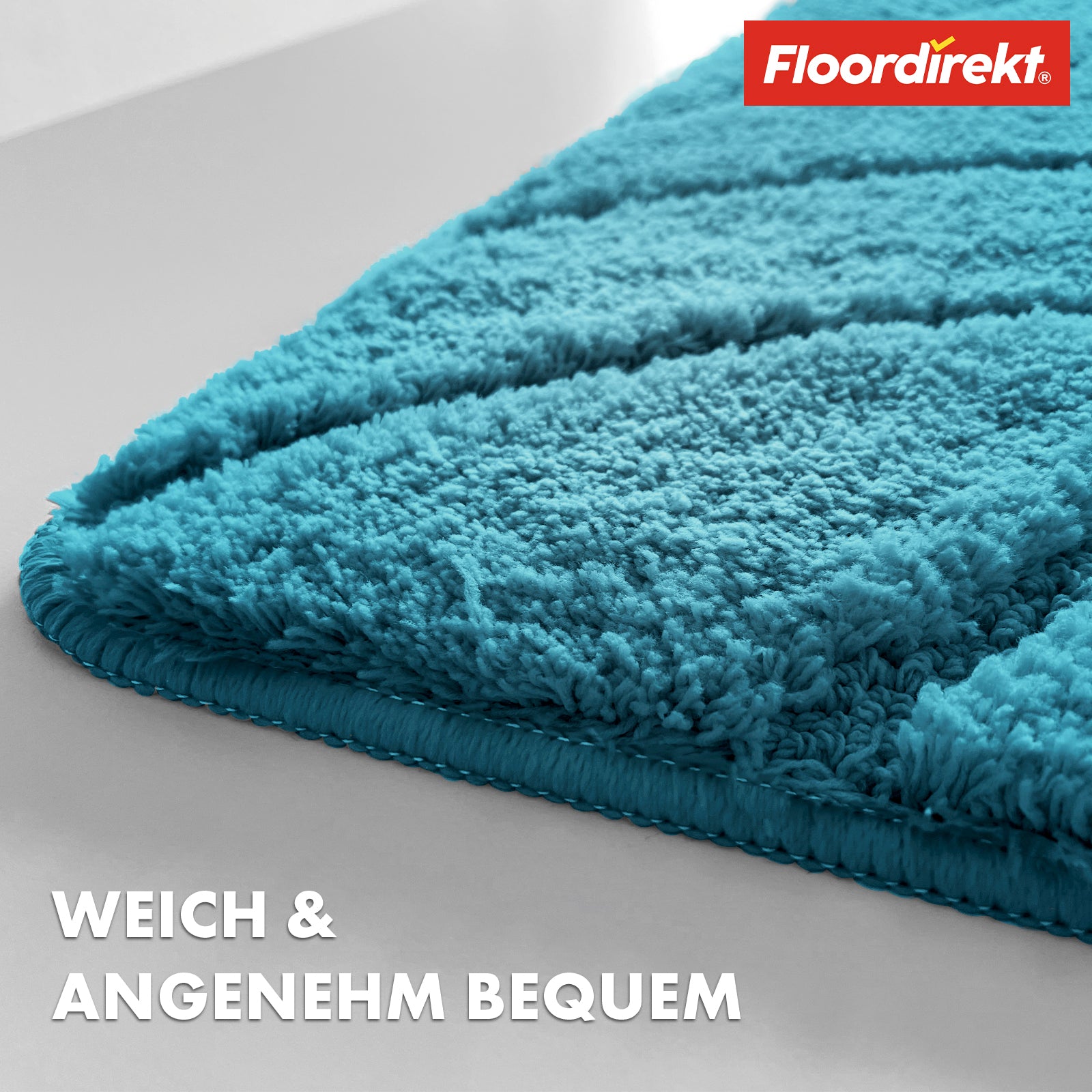 Tapis de bain | Maris | Tapis de bain moelleux avec structure en feuilles | Disponible en différentes couleurs et tailles