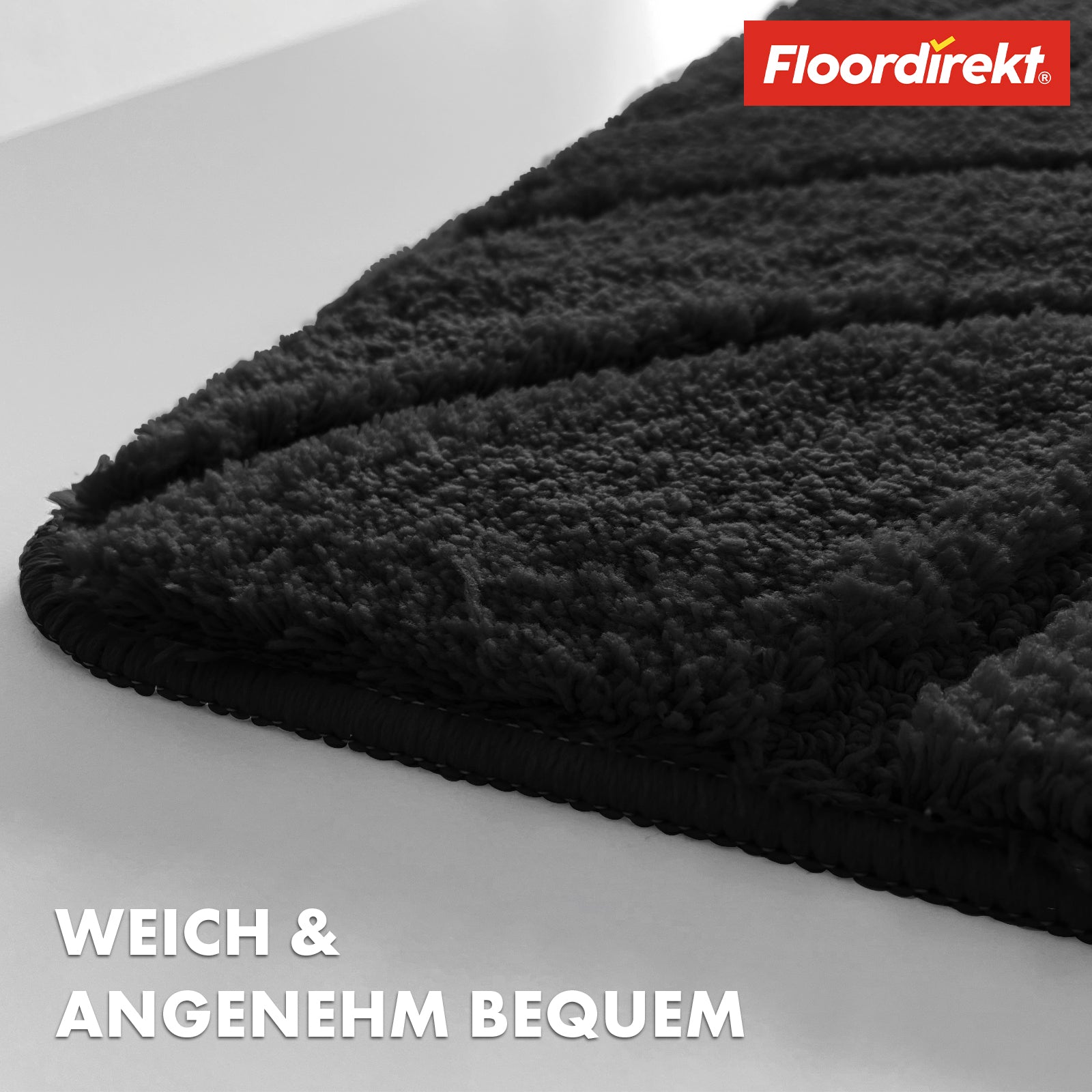 Tapis de bain | Maris | Tapis de bain moelleux avec structure en feuilles | Disponible en différentes couleurs et tailles