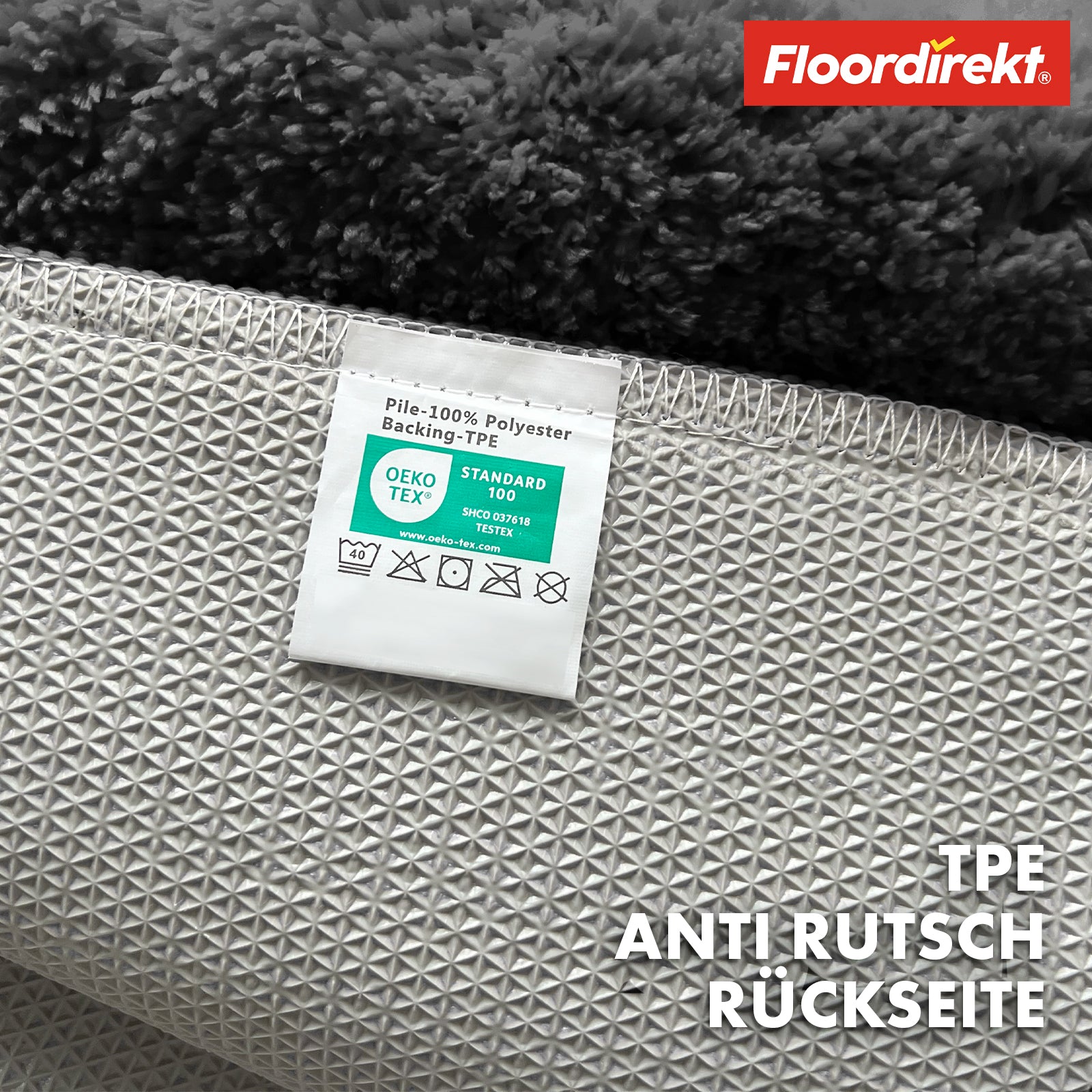 Tapis de bain | Maris | Tapis de bain moelleux avec structure en feuilles | Disponible en différentes couleurs et tailles