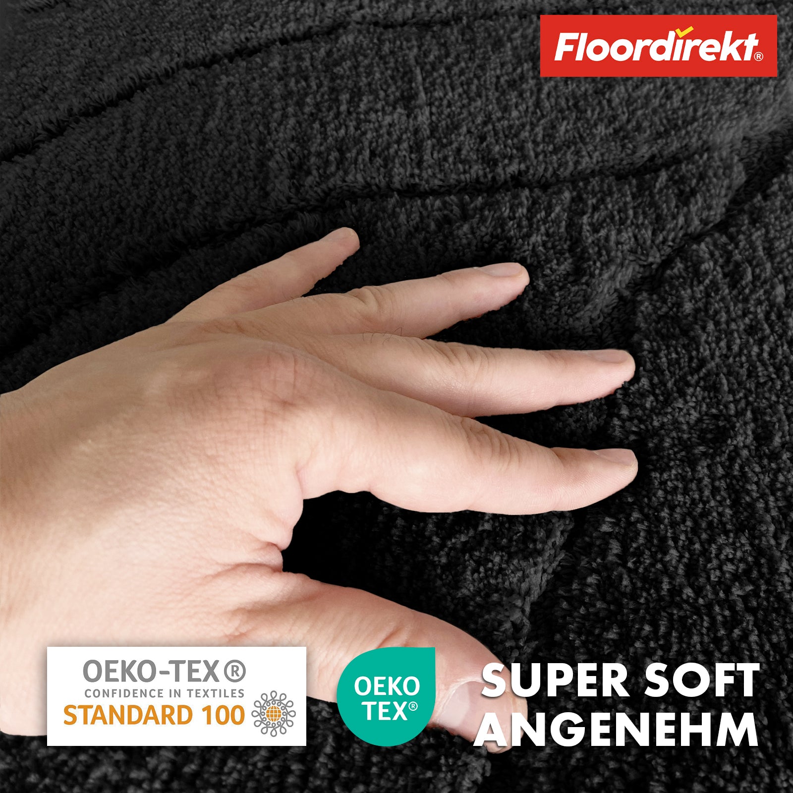 Tapis de bain | Maris | Tapis de bain moelleux avec structure en feuilles | Disponible en différentes couleurs et tailles