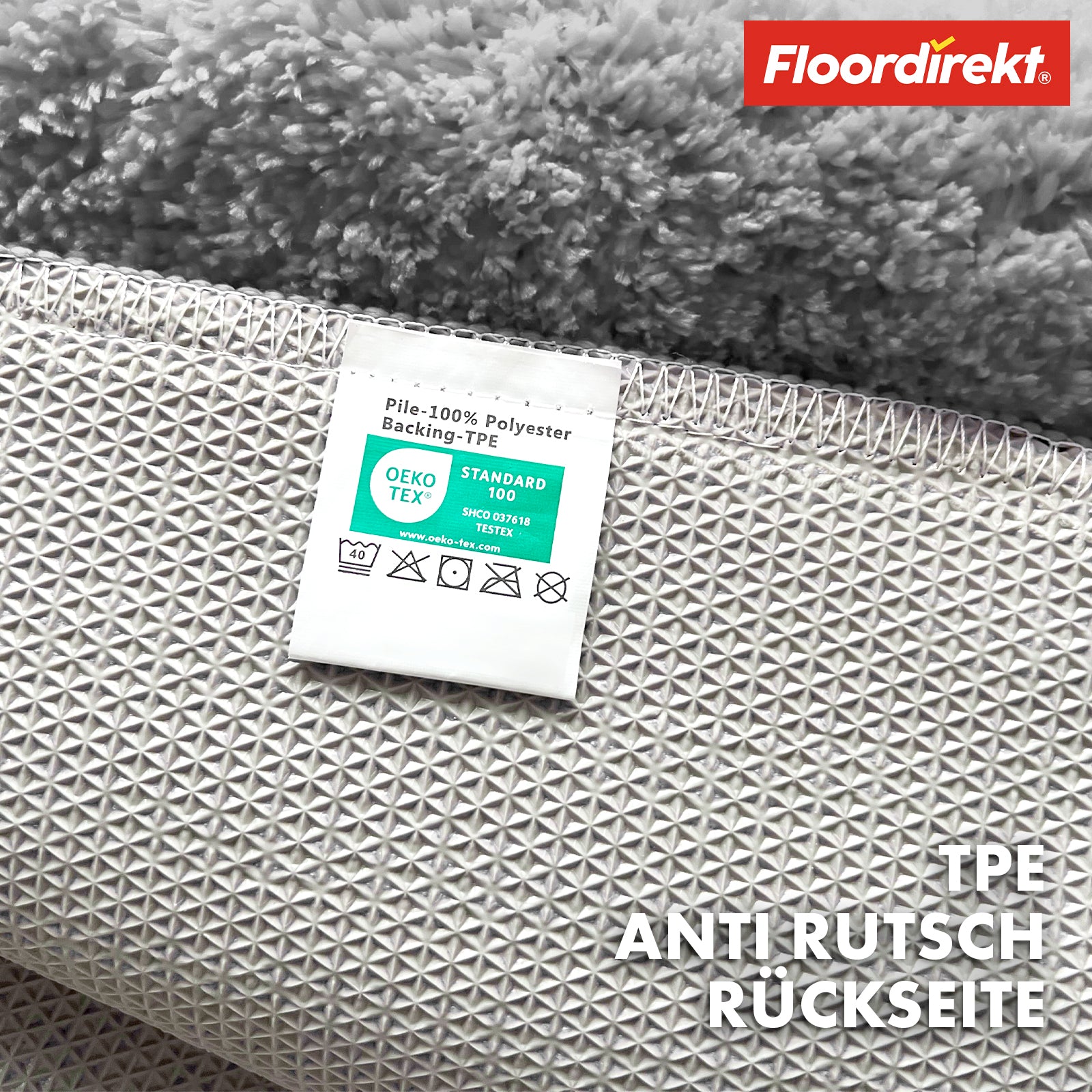 Tapis de bain | Maris | Tapis de bain moelleux avec structure en feuilles | Disponible en différentes couleurs et tailles