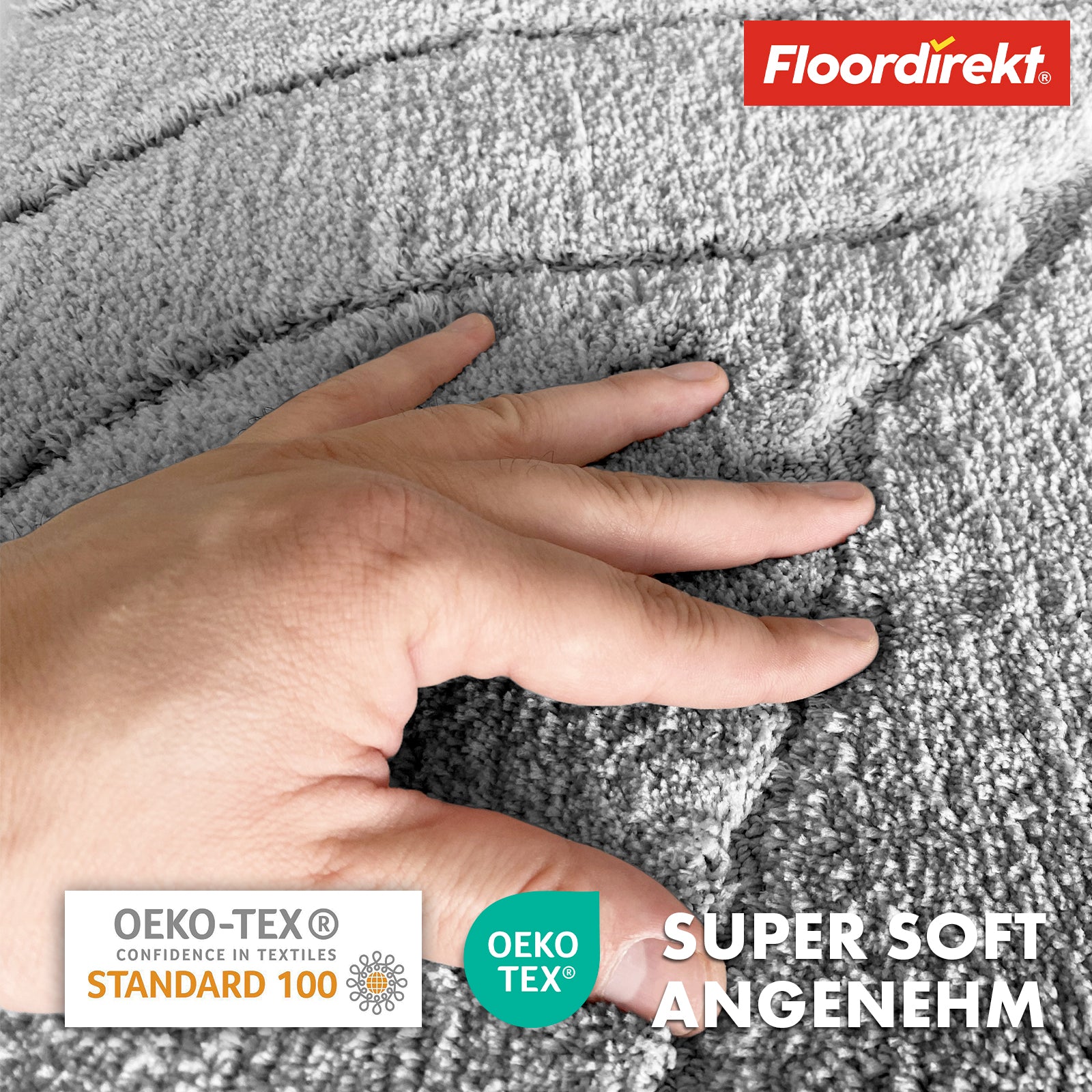 Tapis de bain | Maris | Tapis de bain moelleux avec structure en feuilles | Disponible en différentes couleurs et tailles