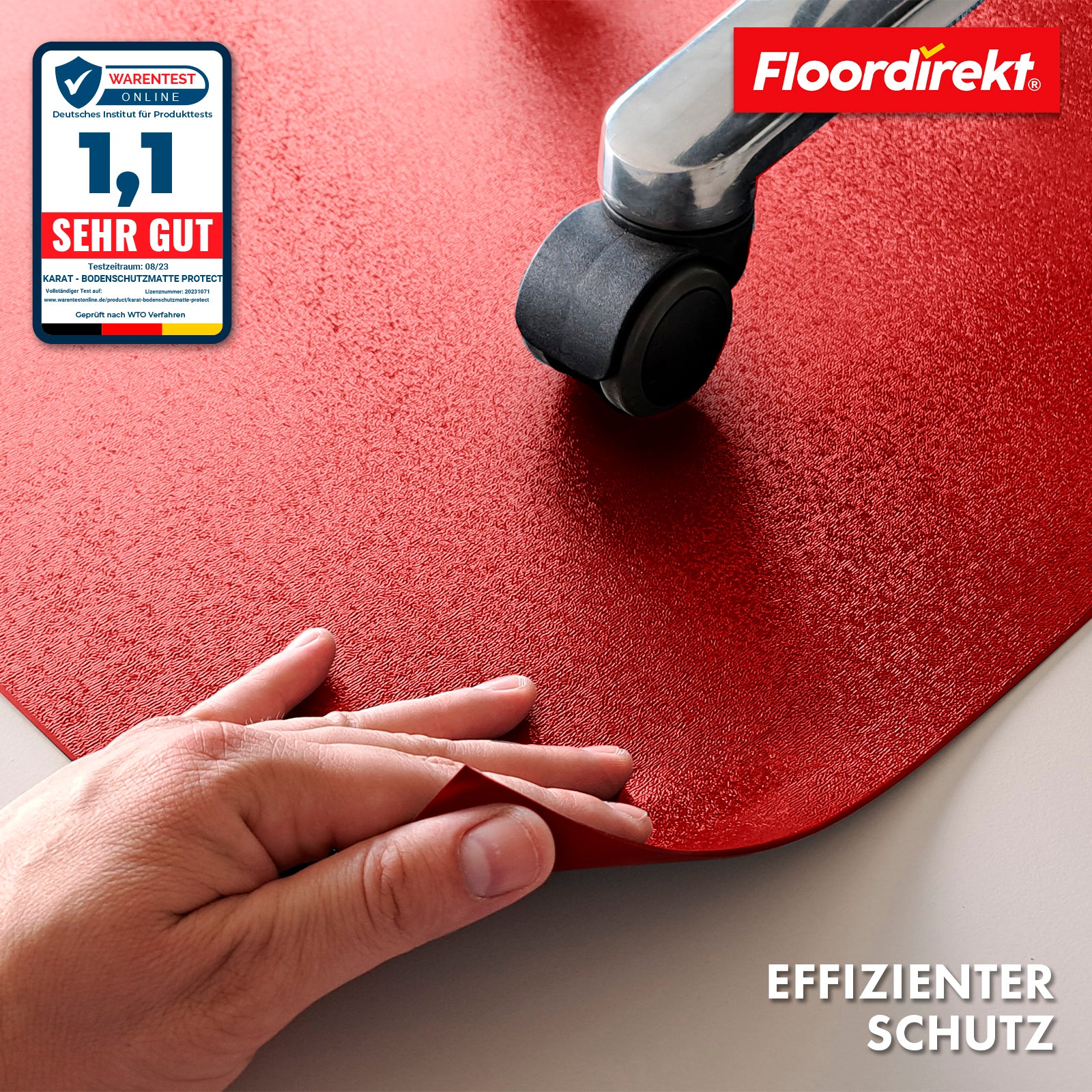 Tapis de protection des sols avec bord biseauté en différentes couleurs | Kleopatra | Protection optimale pour vos sols | En plusieurs tailles et couleurs