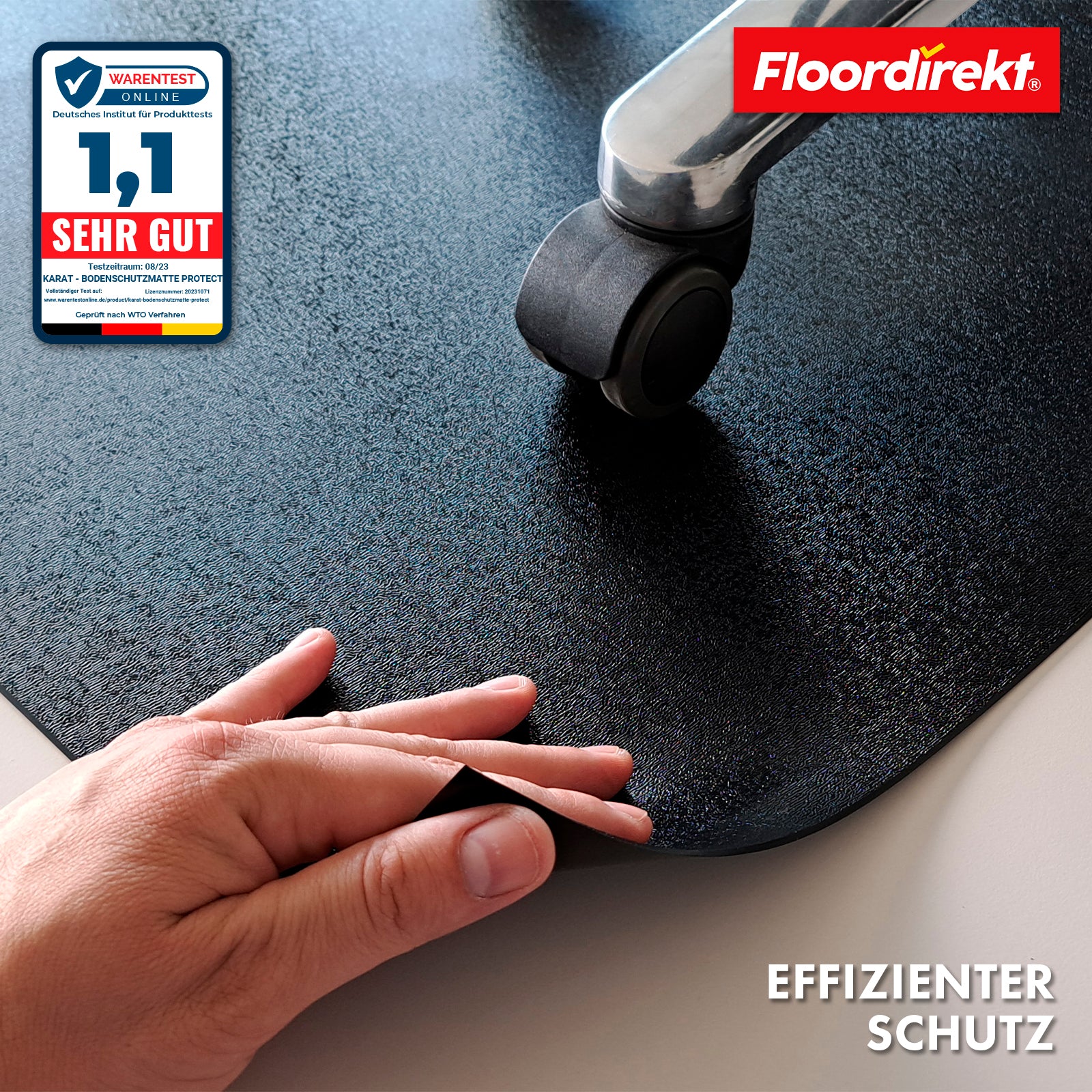 Tapis de protection des sols avec bord biseauté en différentes couleurs | Kleopatra | Protection optimale pour vos sols | En plusieurs tailles et couleurs