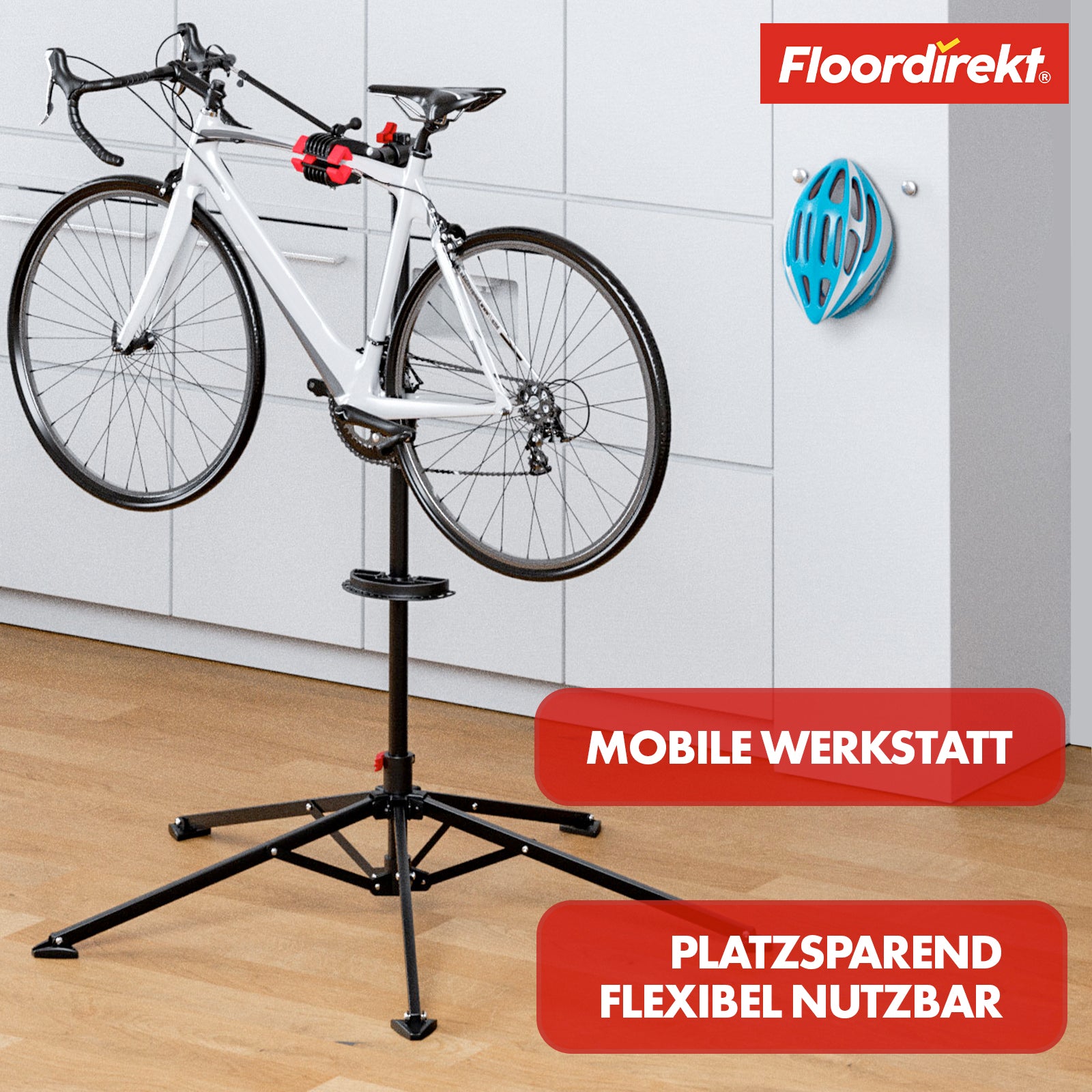 Béquille de montage pour vélo | Lois | Réglable en hauteur et adaptable individuellement | Capacité de charge jusqu'à 30 kg