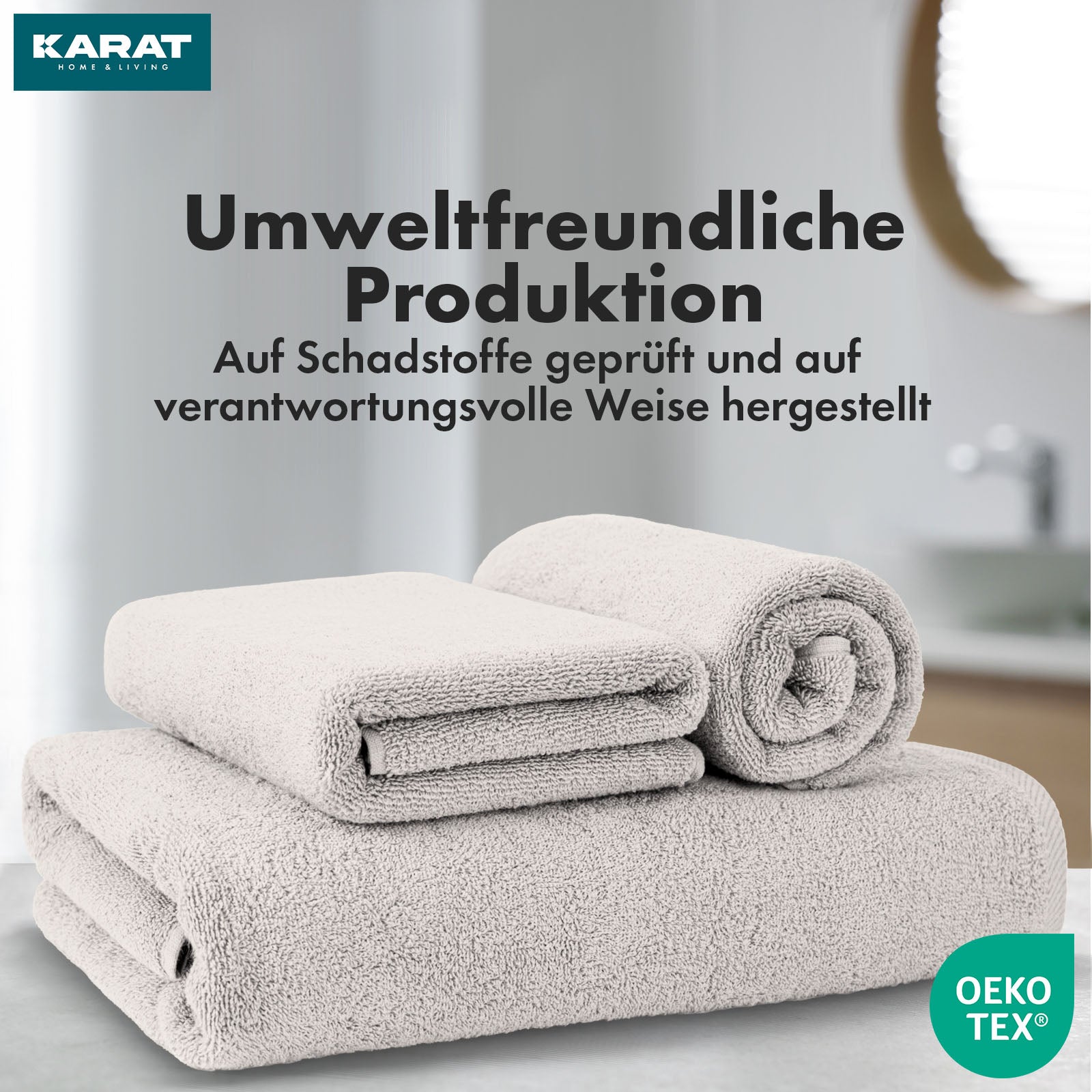 Set de serviettes Bay | Set de 8 serviettes 100% coton | 2 x serviette de bain, 2 x essuie-mains et 4 x savonnettes