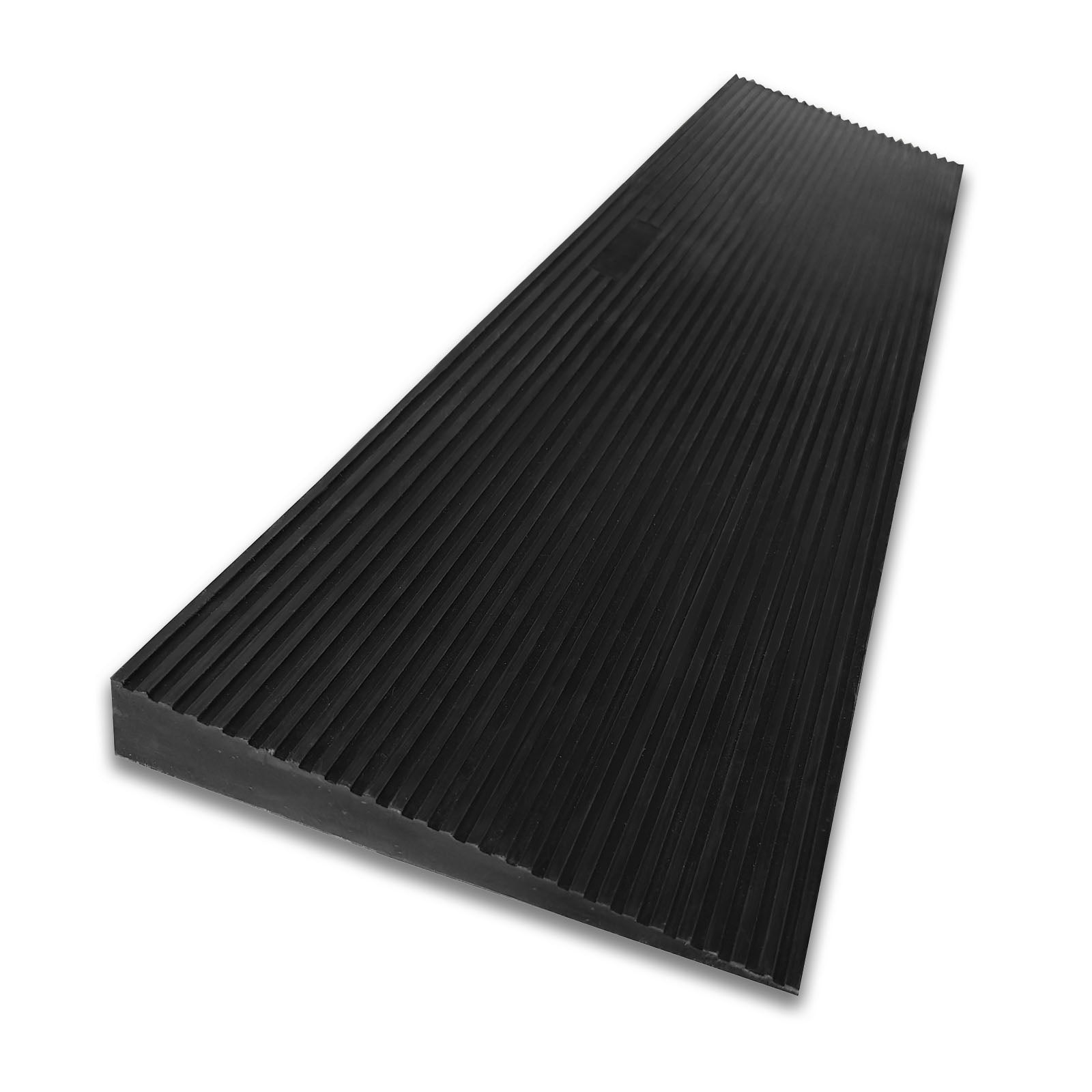 Rampe de seuil | Andes | Rampe pour fauteuil roulant en caoutchouc recyclé, antidérapante et sans barrière, pour l'intérieur et l'extérieur | 90 x 20 x 3 cm
