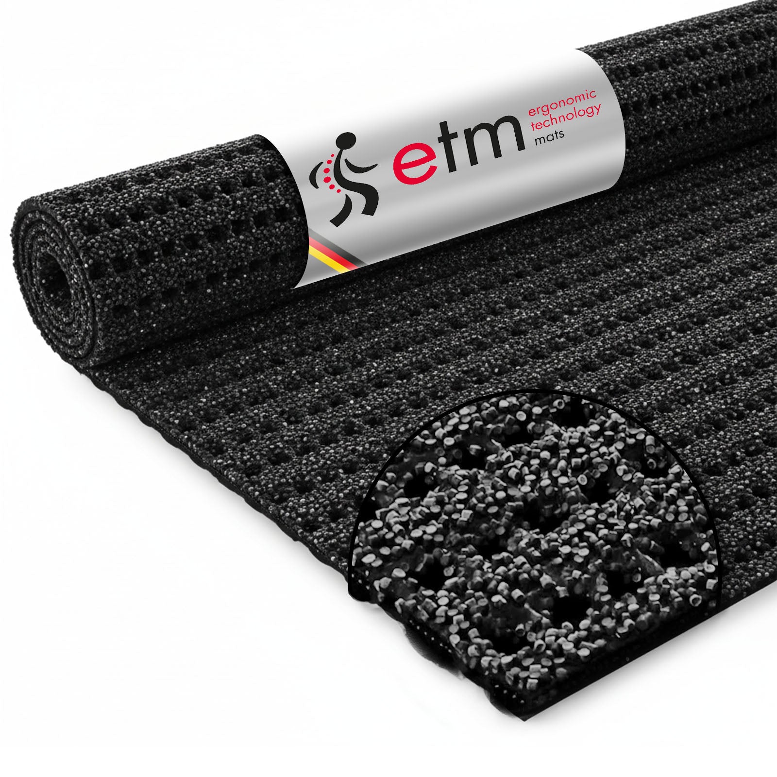 Tapis Antidérapant Polyvalent, Noir, Anti Dérapant, Tapis de Coussin de Sol Imperméable pour Maison Bureau Voitures Cuisine Salle - Maison