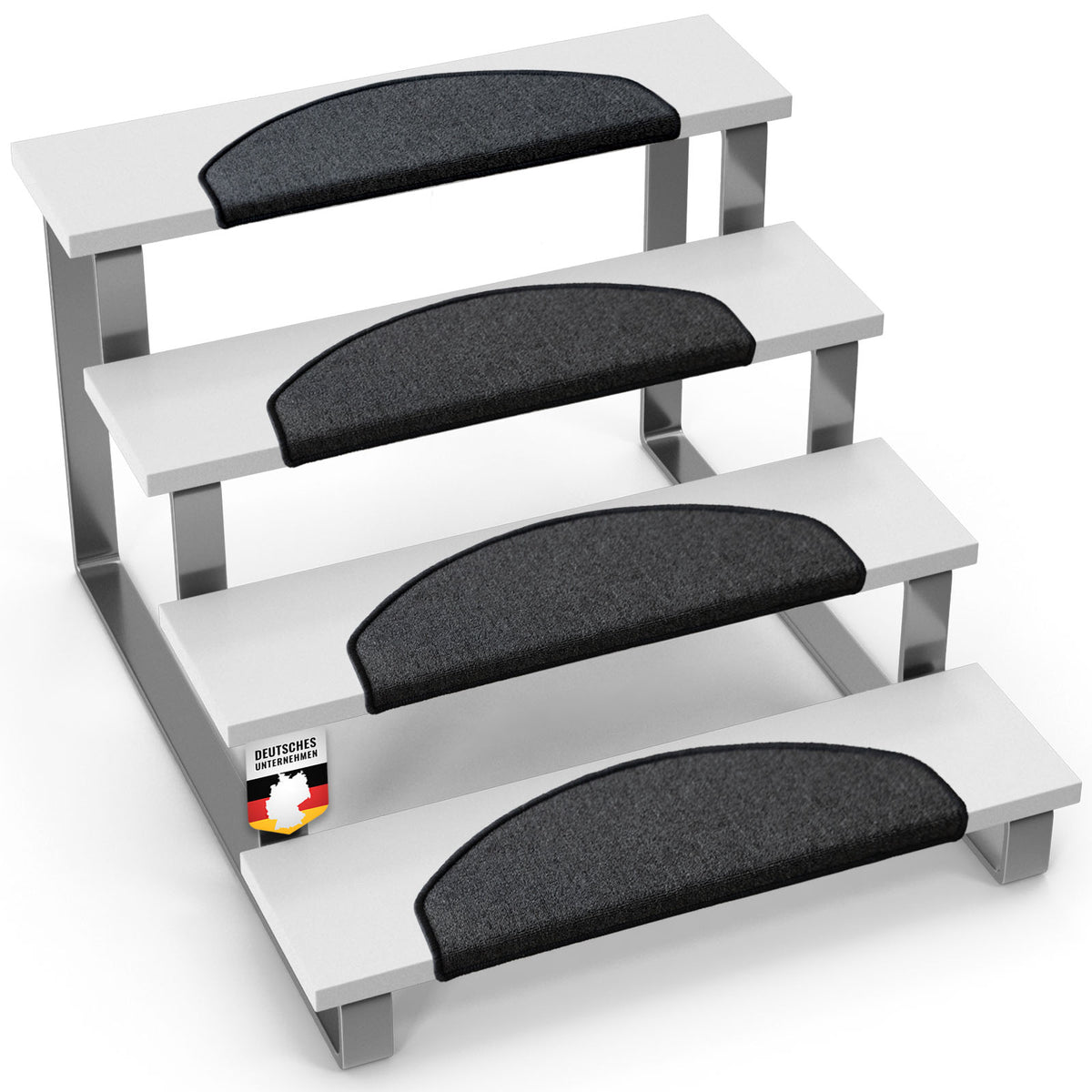 Tapis de sol | London Pro | Design moderne | Antidérapant & facile d'entretien | Demi-ronde