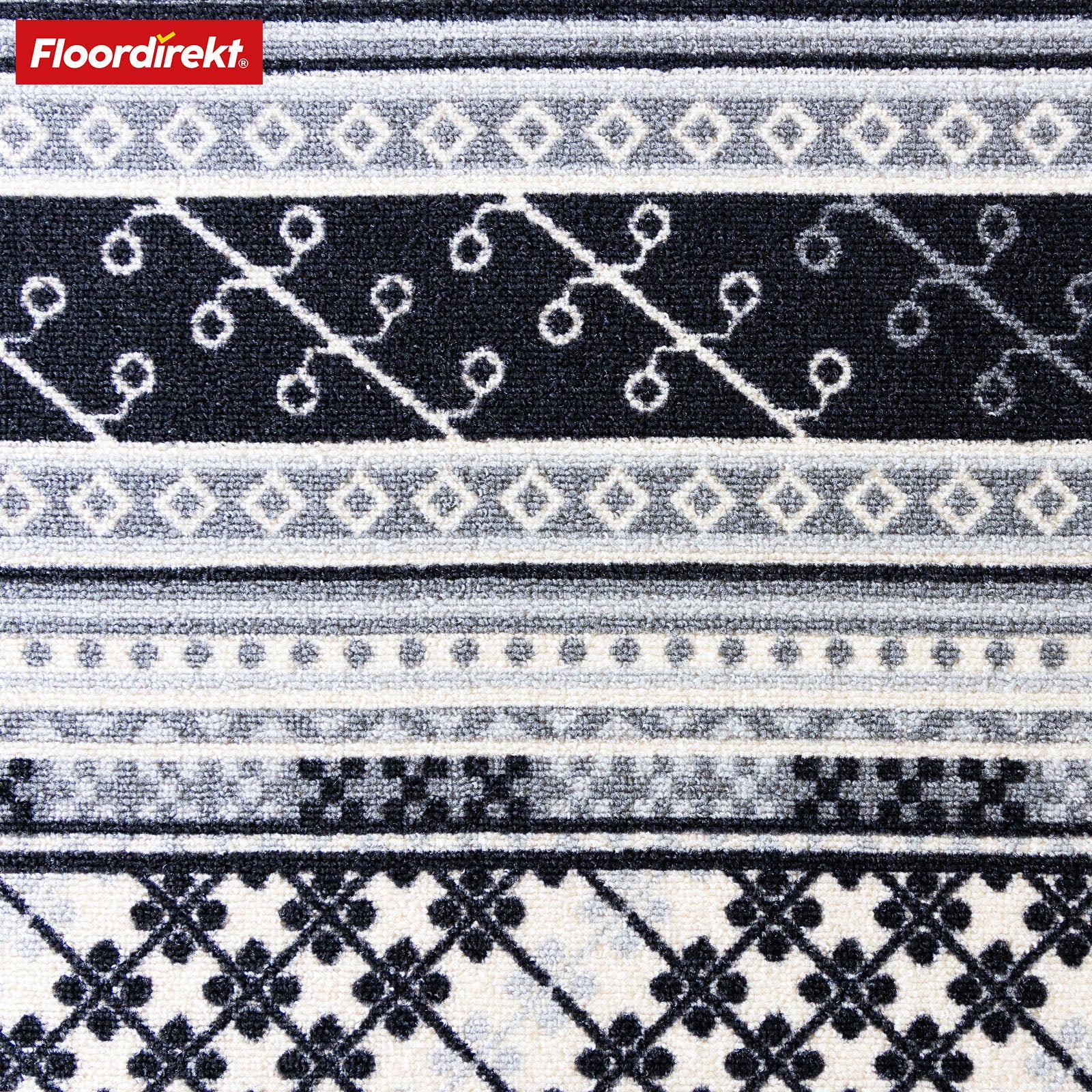 Tapis de passage sur mesure | Mykonos | Chaîné, antidérapant & idéal pour le couloir, la cuisine ou l'entrée
