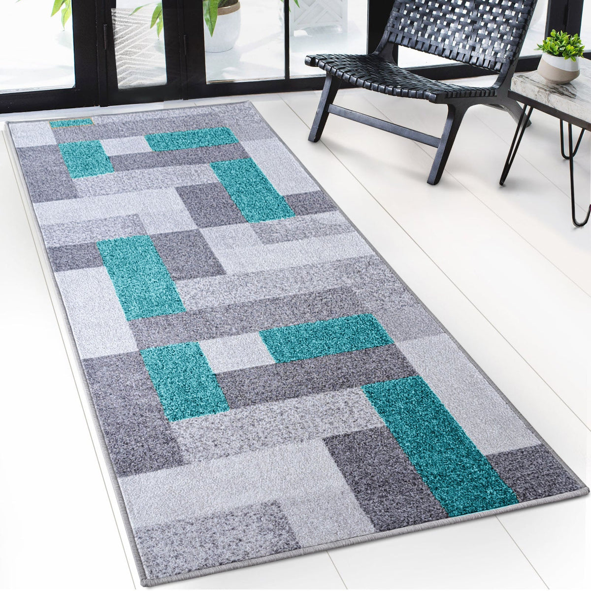 ✂ Tapis de passage sur mesure | New York | Antidérapant avec dos en gel | Design moderne en différentes couleurs