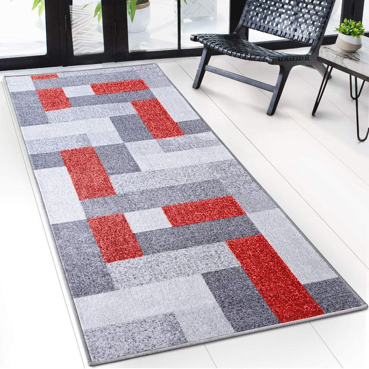 ✂ Tapis de passage sur mesure | New York | Antidérapant avec dos en gel | Design moderne en différentes couleurs