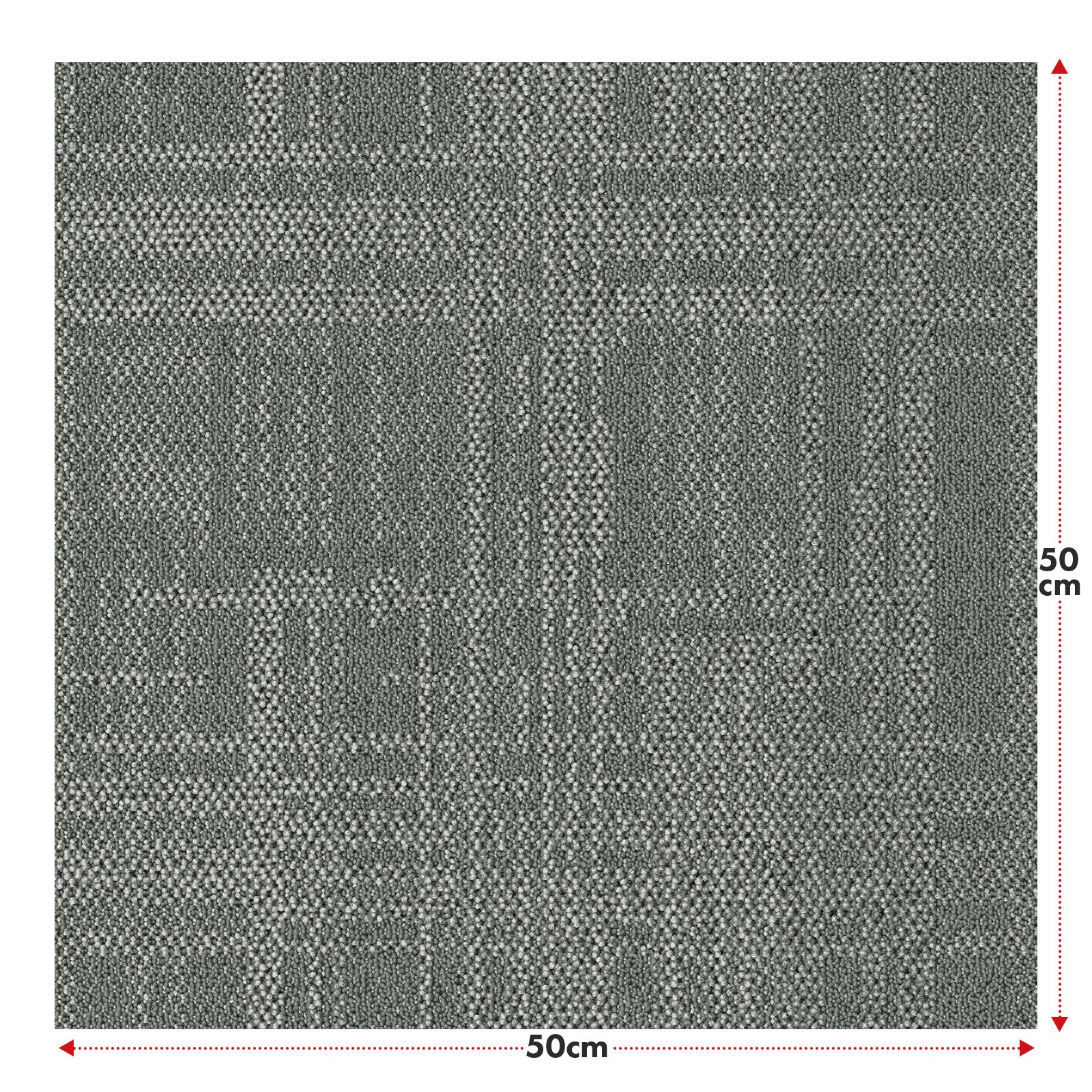 Dalles de moquette | Luzern | 50 x 50 cm | Confortable, insonorisant & adapté au chauffage au sol | Disponible en 4 couleurs