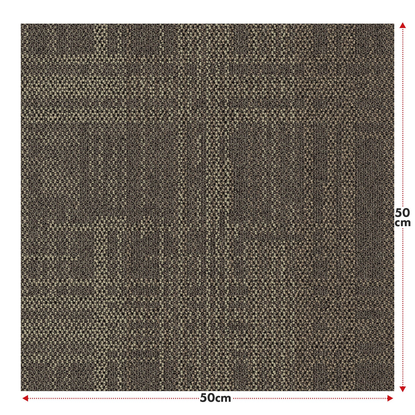 Dalles de moquette | Luzern | 50 x 50 cm | Confortable, insonorisant & adapté au chauffage au sol | Disponible en 4 couleurs