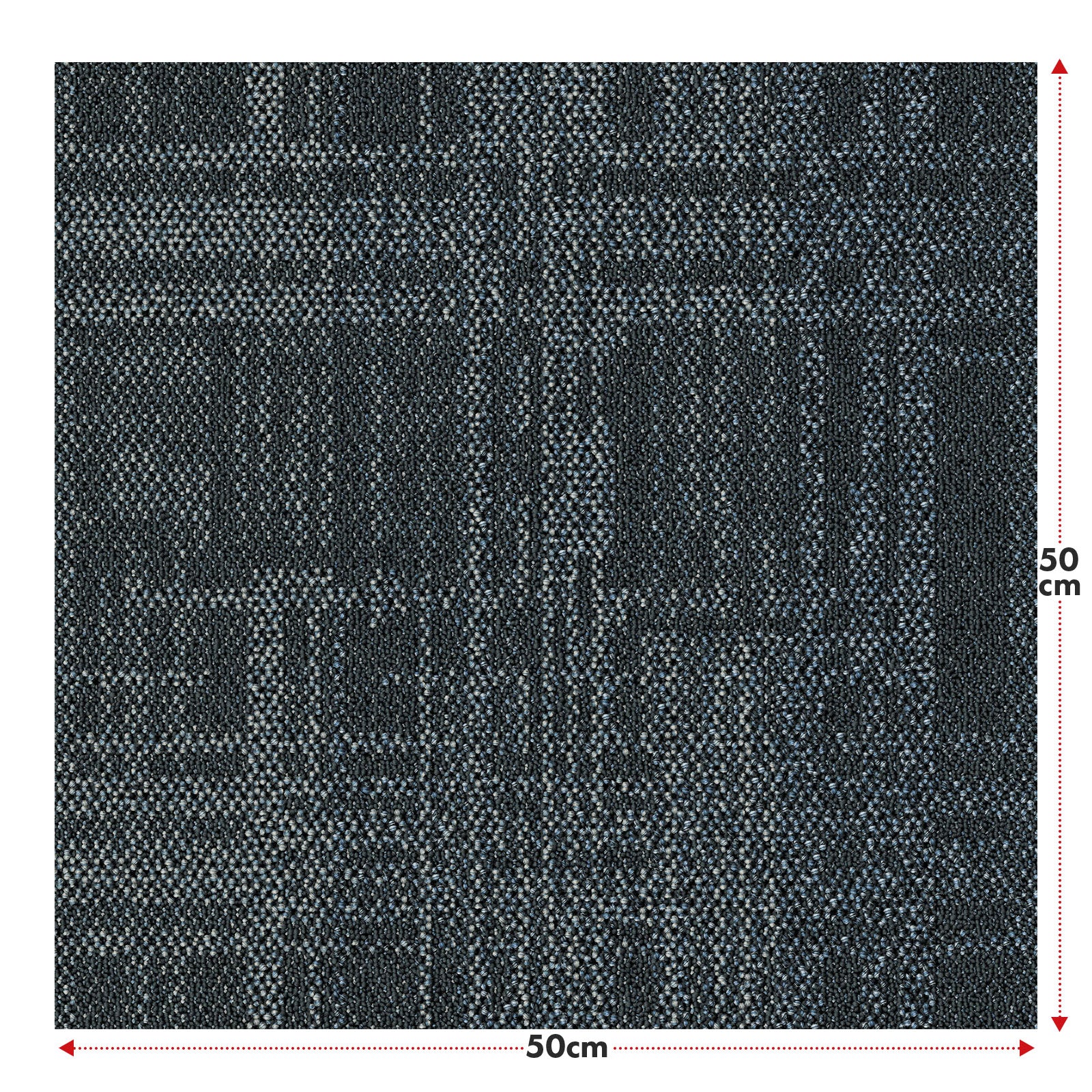 Dalles de moquette | Luzern | 50 x 50 cm | Confortable, insonorisant & adapté au chauffage au sol | Disponible en 4 couleurs