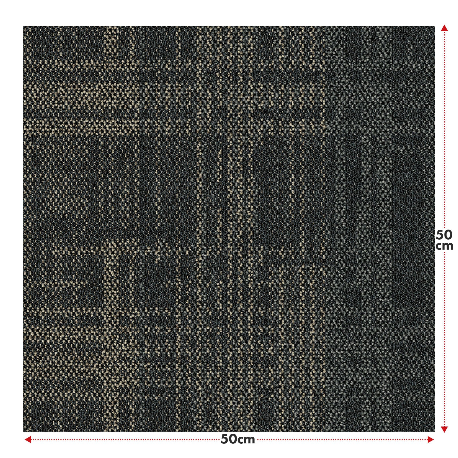 Dalles de moquette | Luzern | 50 x 50 cm | Confortable, insonorisant & adapté au chauffage au sol | Disponible en 4 couleurs