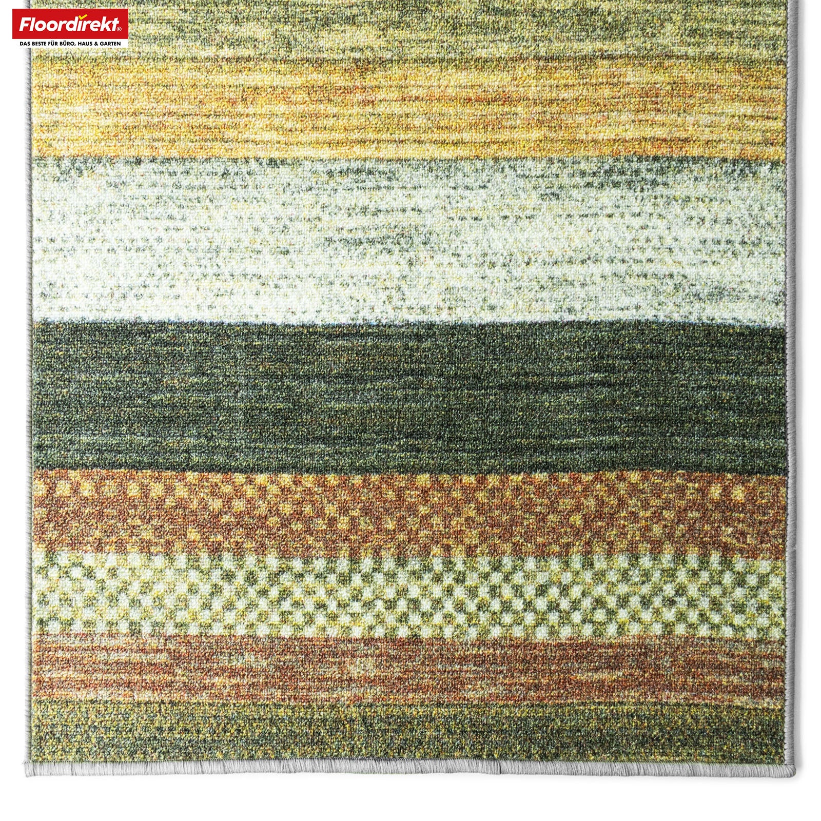Tapis de passage sur mesure | Naxos | Antidérapant, résistant & facile d'entretien | Nombreuses variantes de couleurs dans un style moderne