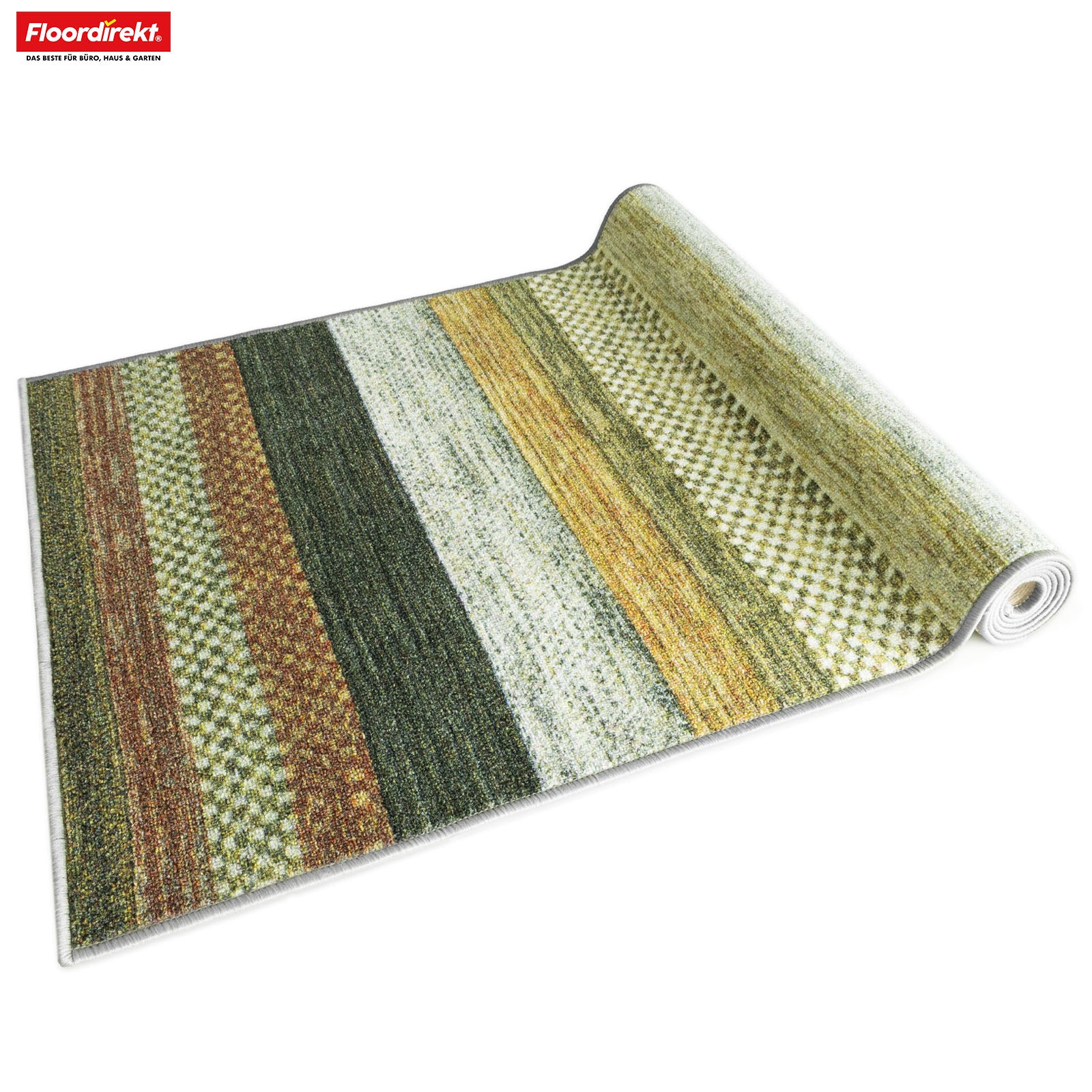 Tapis de passage sur mesure | Naxos | Antidérapant, résistant & facile d'entretien | Nombreuses variantes de couleurs dans un style moderne