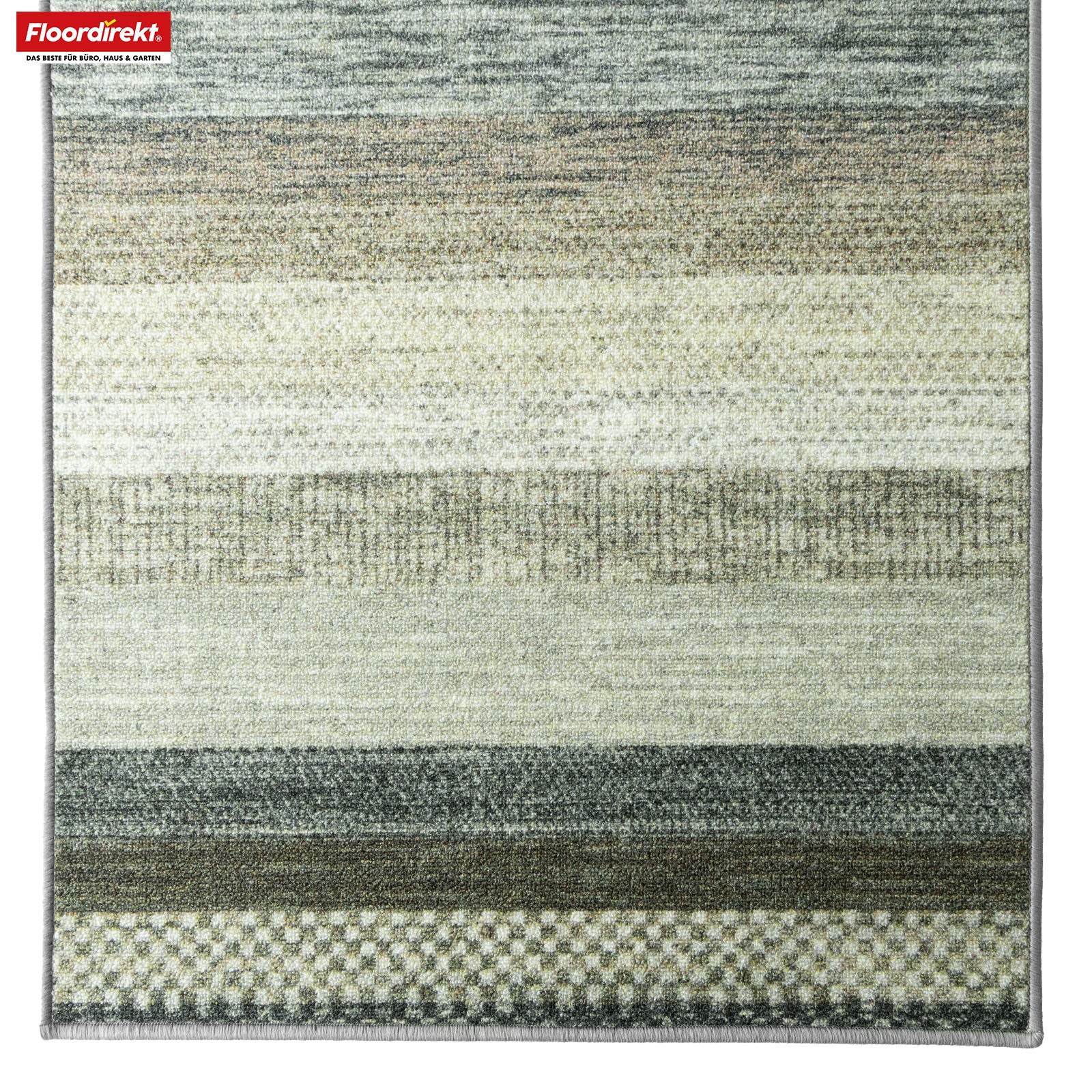 Tapis de passage sur mesure | Naxos | Antidérapant, résistant & facile d'entretien | Nombreuses variantes de couleurs dans un style moderne