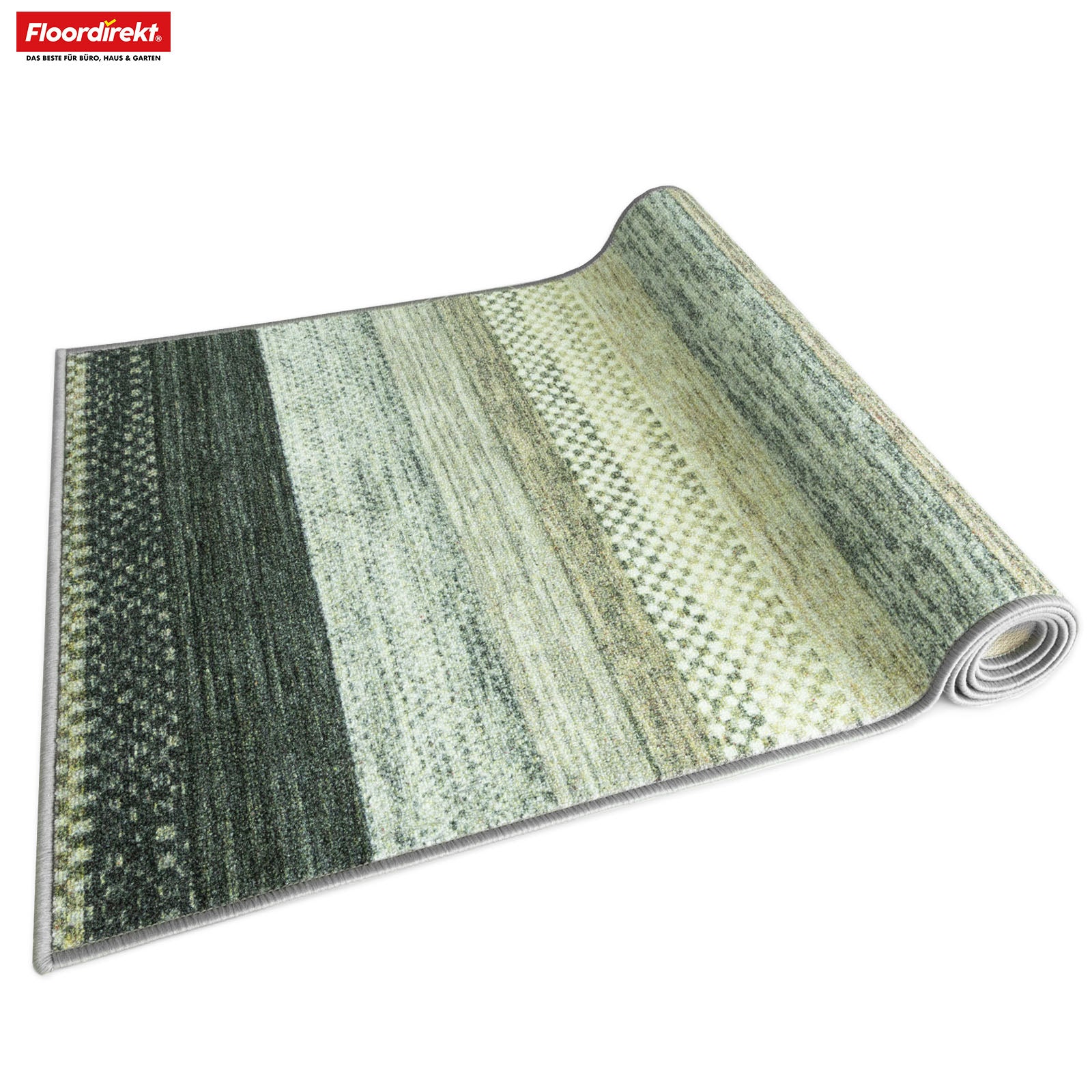 Tapis de passage sur mesure | Naxos | Antidérapant, résistant & facile d'entretien | Nombreuses variantes de couleurs dans un style moderne