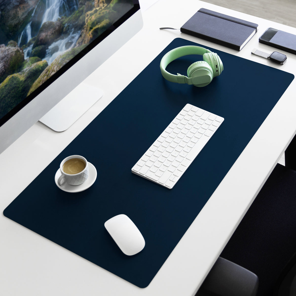 Sous-main | Nero | Similicuir souple et facile d'entretien | Disponible en plusieurs couleurs et tailles