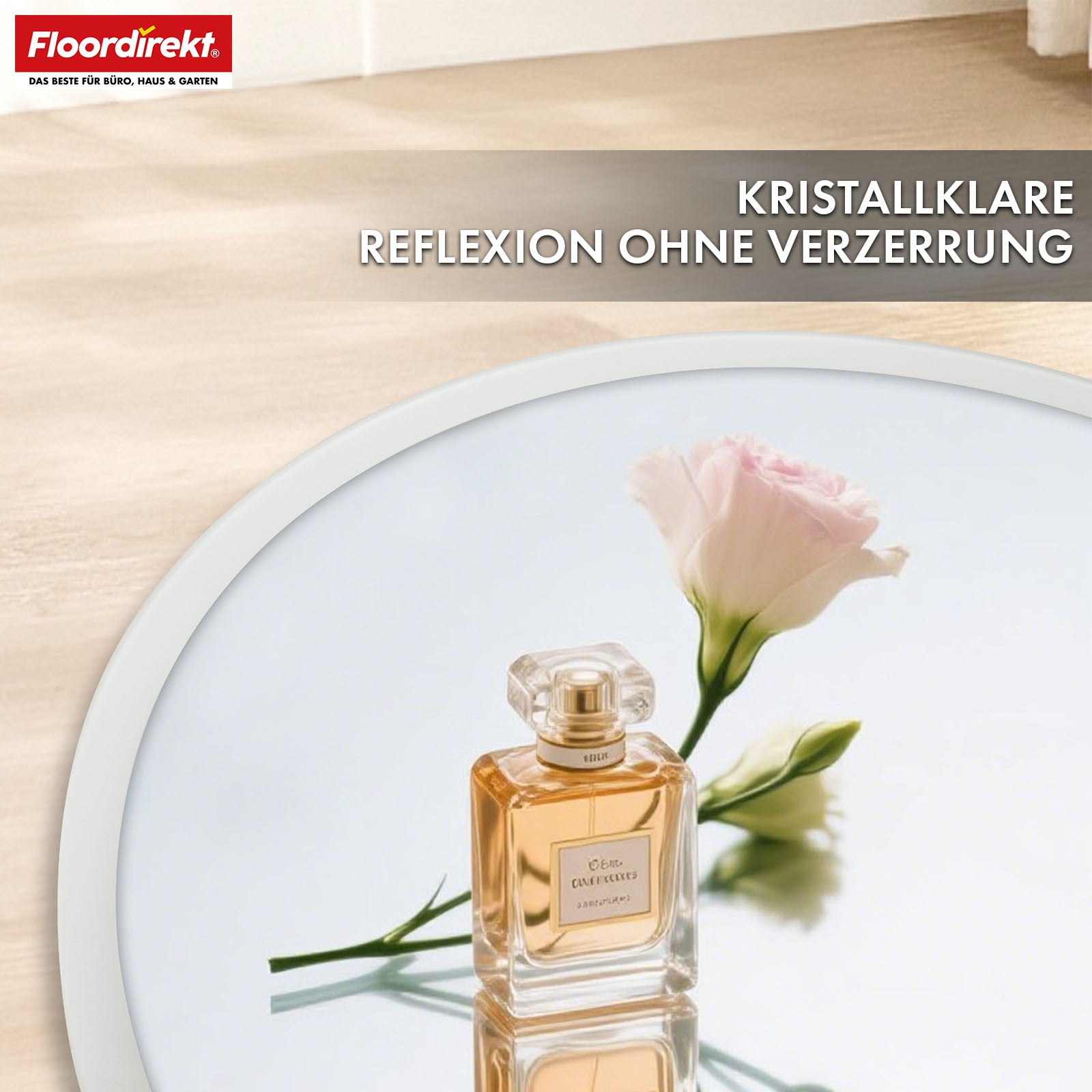 Miroir de salle de bain avec éclairage LED | Liora | Commande tactile avec anti-buée et 3 couleurs de lumière au choix | Disponible en différentes tailles
