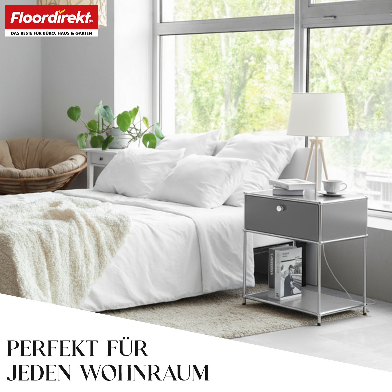 Étagère métallique | Concept Epure MK-139 | Étagère d'appoint et de rangement avec tiroir et tablettes | Disponible en plusieurs couleurs