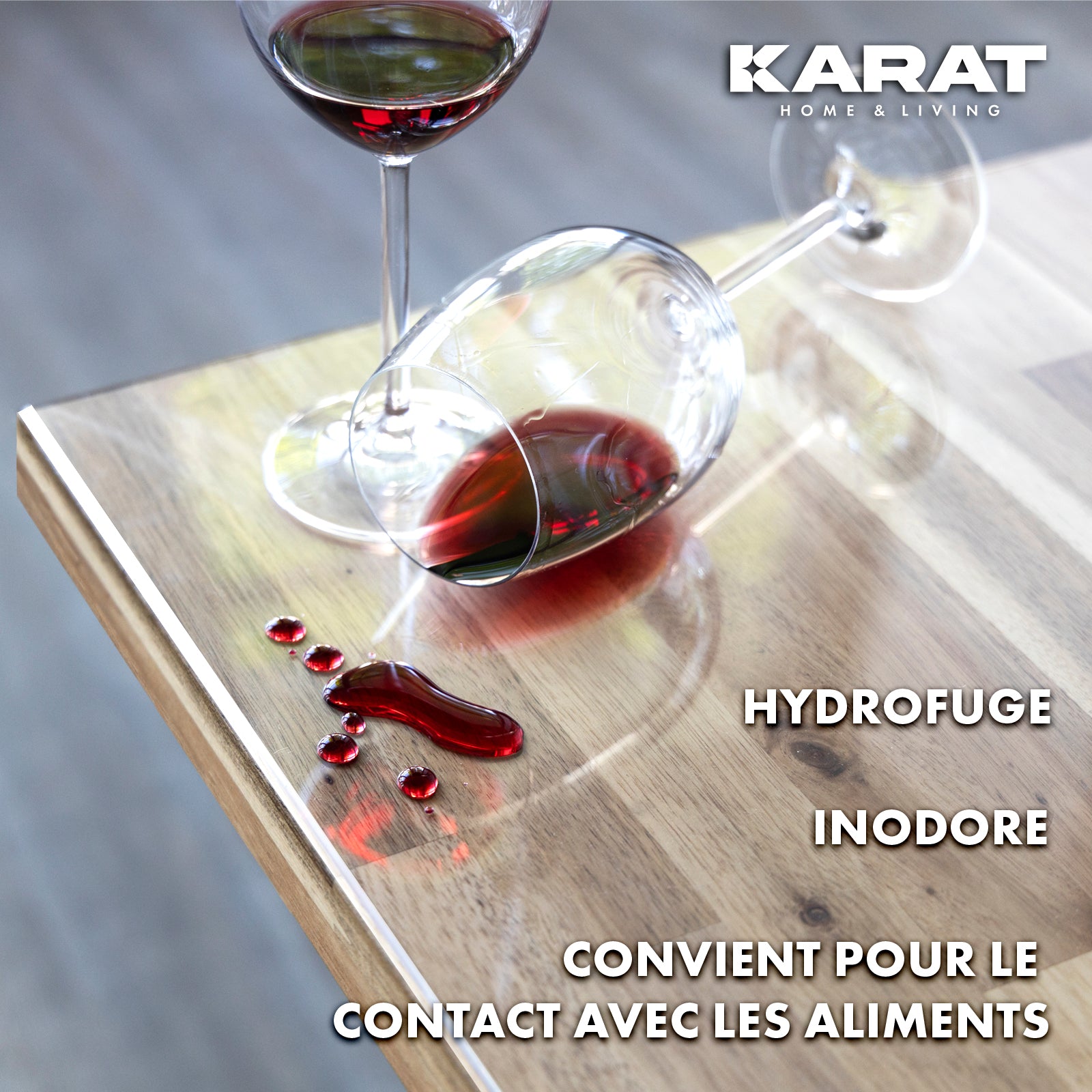 Nappe Transparente épaisse pour Table avec Bord biseauté | Crystal | Compatible Contact Alimentaire | Découpe personnalisée