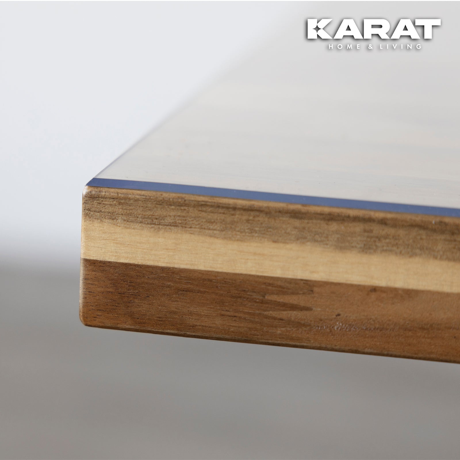 Nappe Transparente épaisse pour Table avec Bord biseauté | Crystal | Compatible Contact Alimentaire | Découpe personnalisée