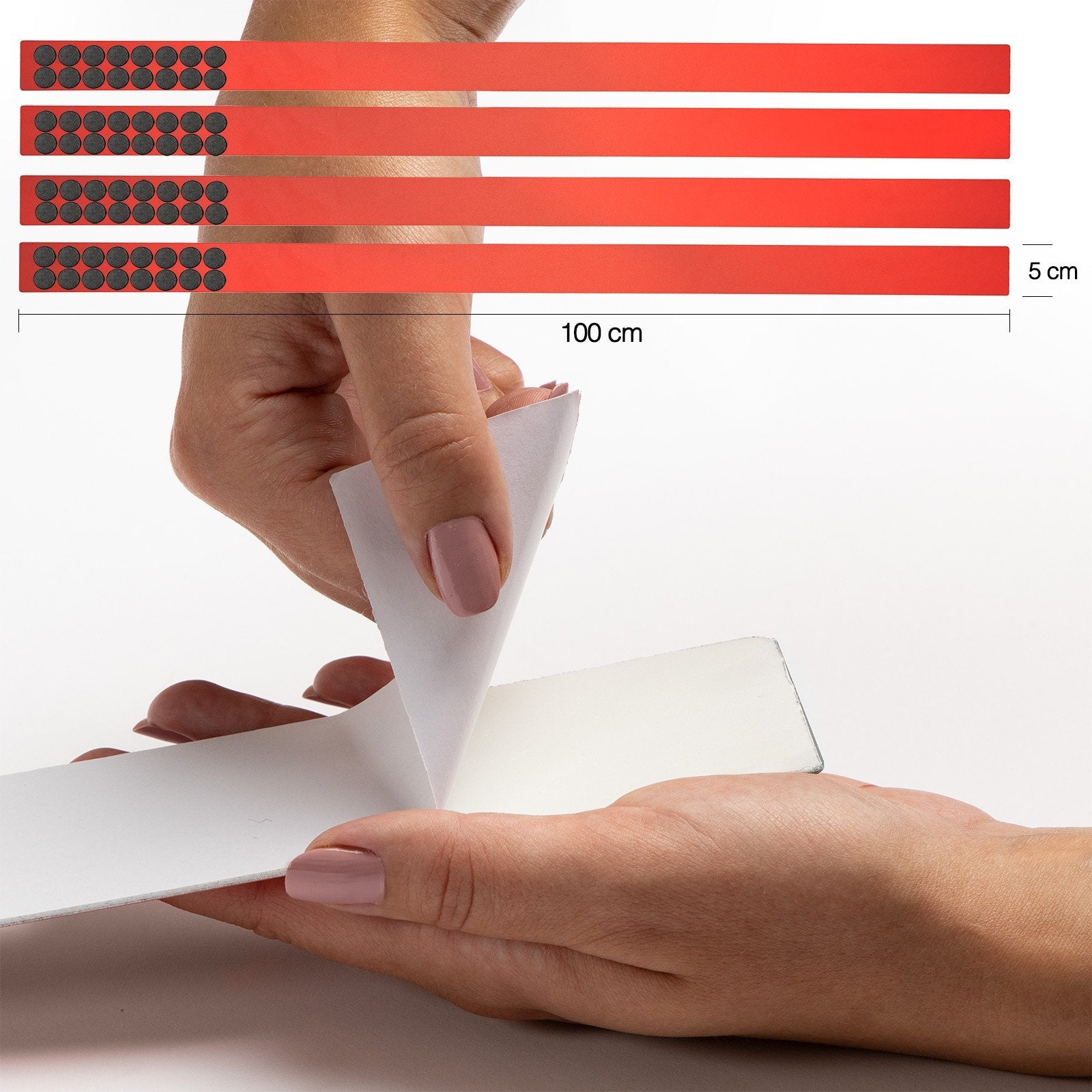 4er-Set Magnetleisten  2 Längen  5 Farben | Rouge