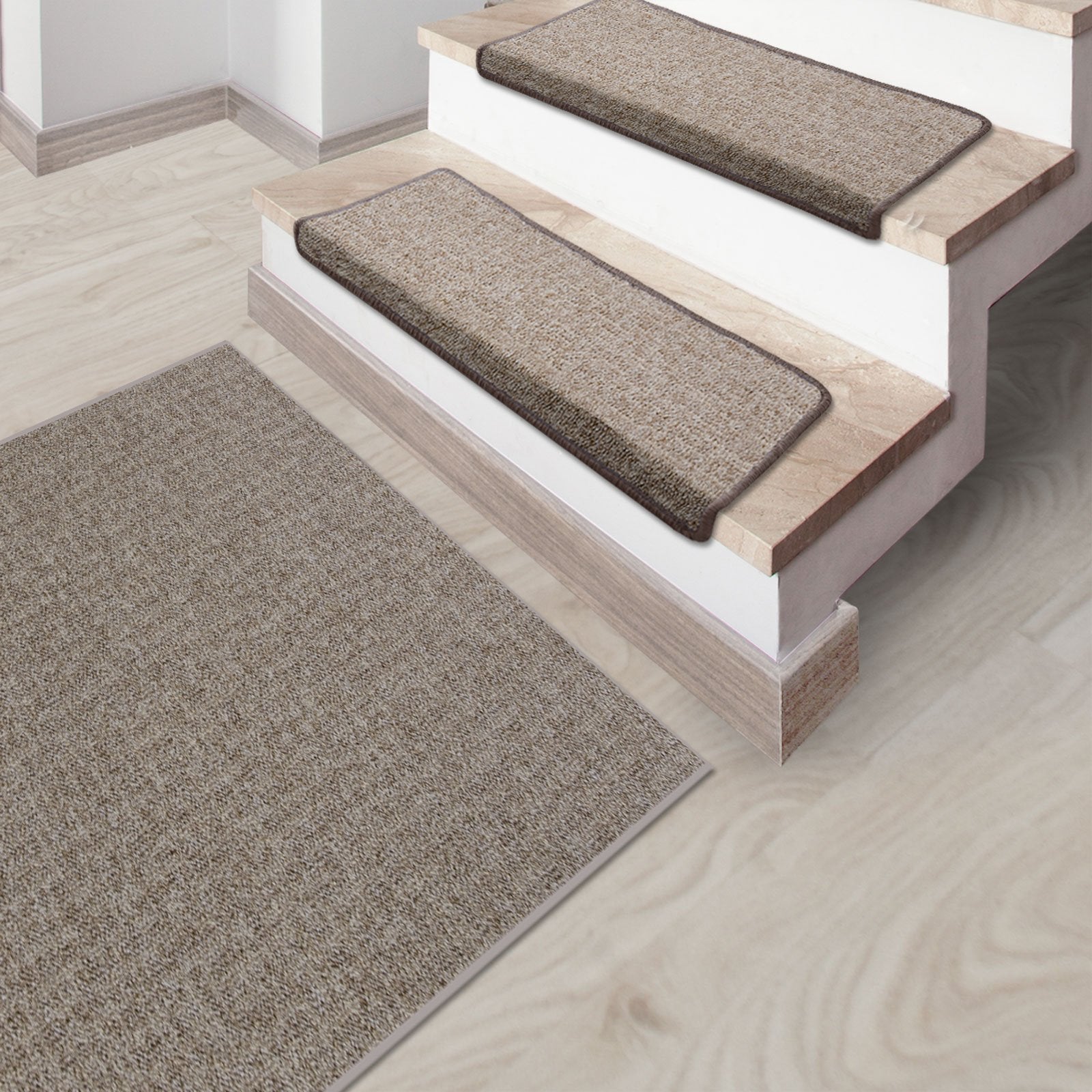 Stufenmatte Bermuda | Semicirculaire oder eckig | Beige