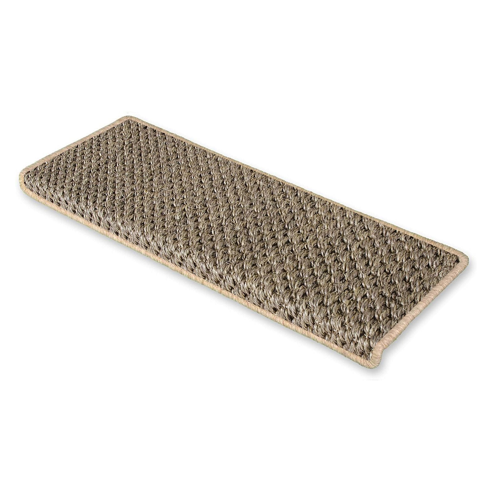Sisal-Stufenmatte Tiger-Eye Semicirculaire oder eckig 3 Farben | Beige