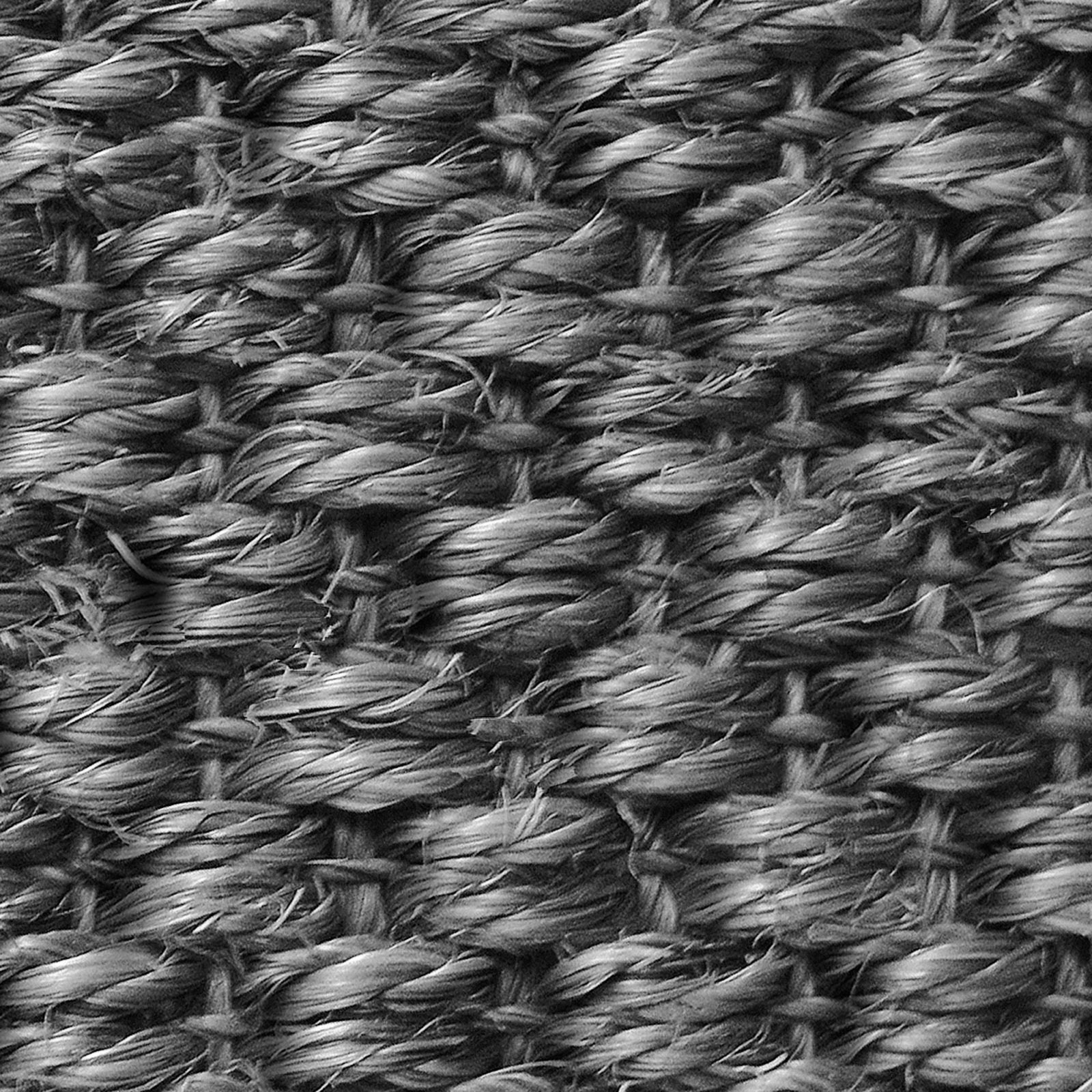 Sisal-Stufenmatte Tiger-Eye Semicirculaire oder eckig 3 Farben | Anthracite